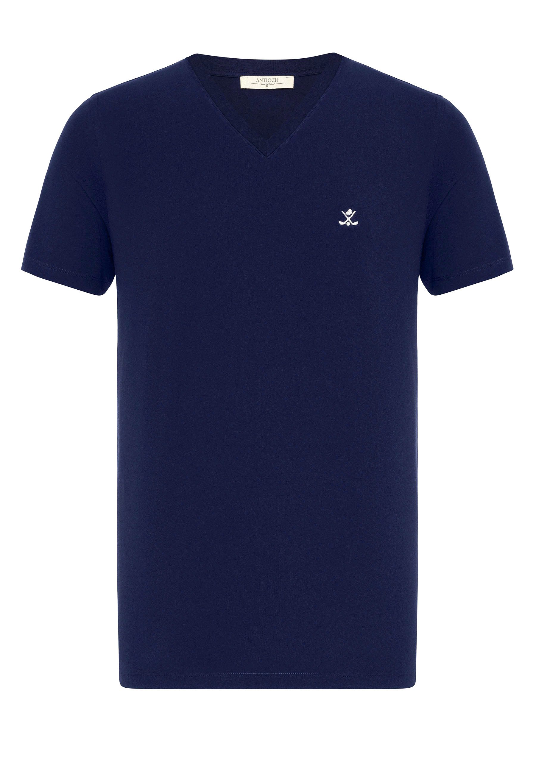 Antioch  T-Shirts & Poloshirts Benard V-Neck Regular Fit Basic T-Shirt günstig online kaufen
