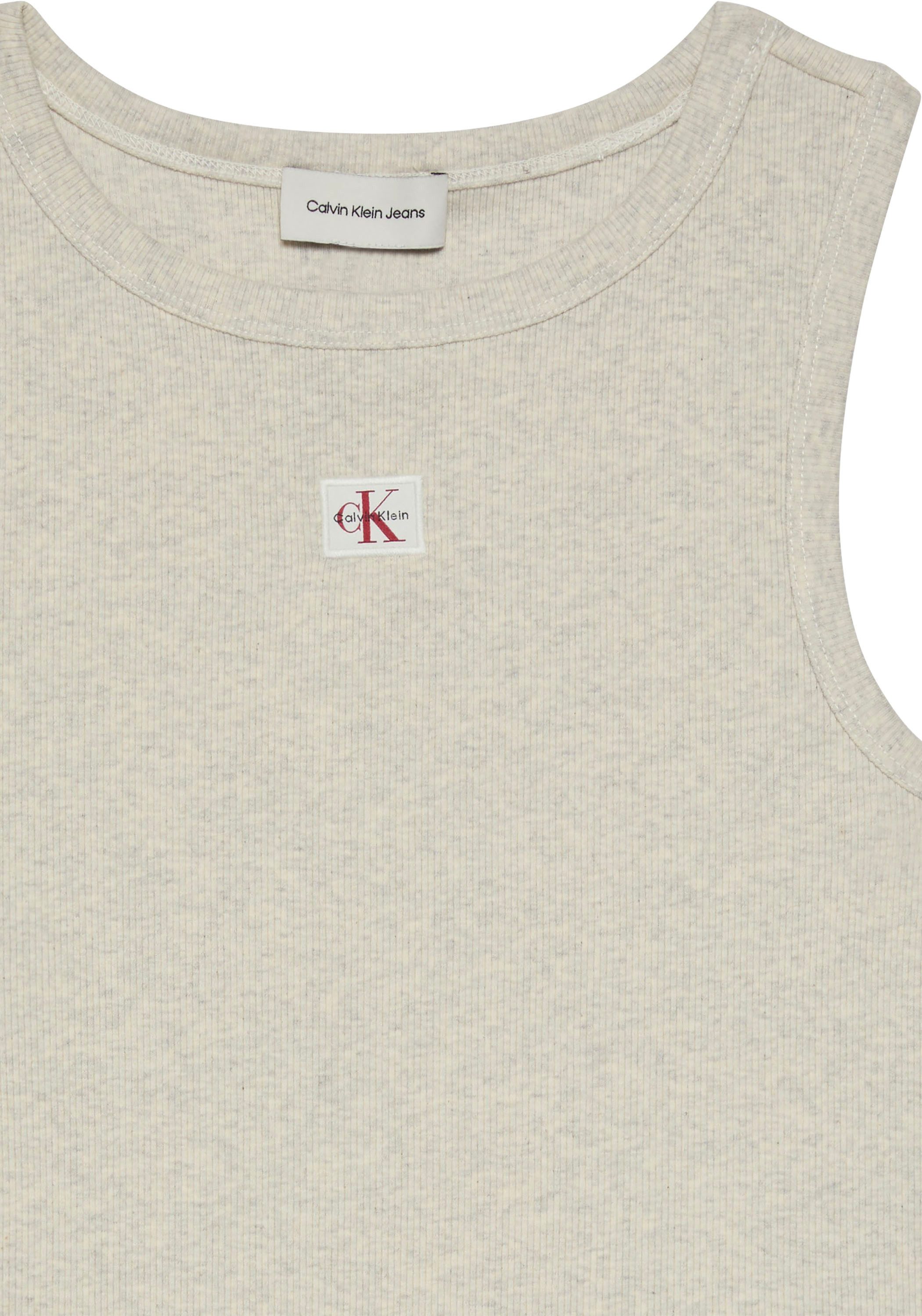 Calvin Klein Jeans Tanktop A - WVN LBL 2X2 CTTN Mit Rundhalsausschnitt