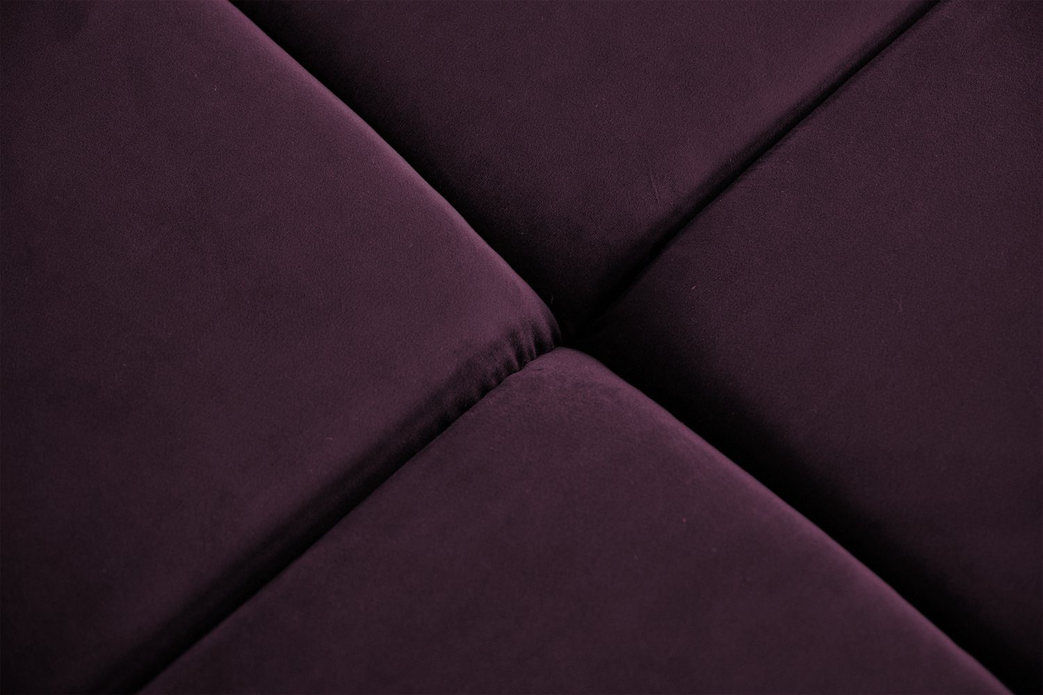 KAWOLA Ecksofa NEVADA, Sofa Velvet, versch. versch. und Farben Ausführungen purple