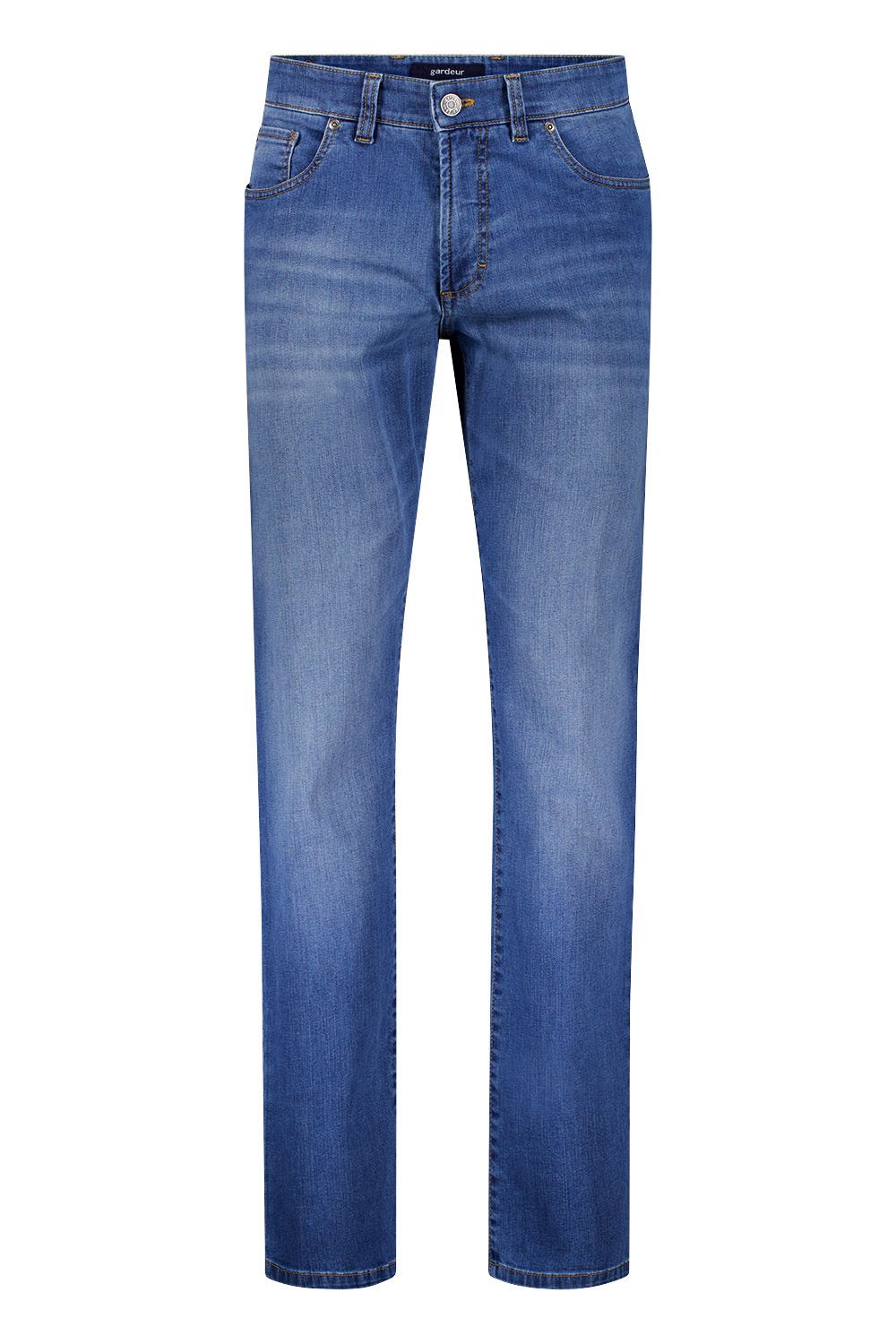 5-Pocket-Jeans NEVIO-20-471201-7167, Regular Fit, blau, stone used, denim