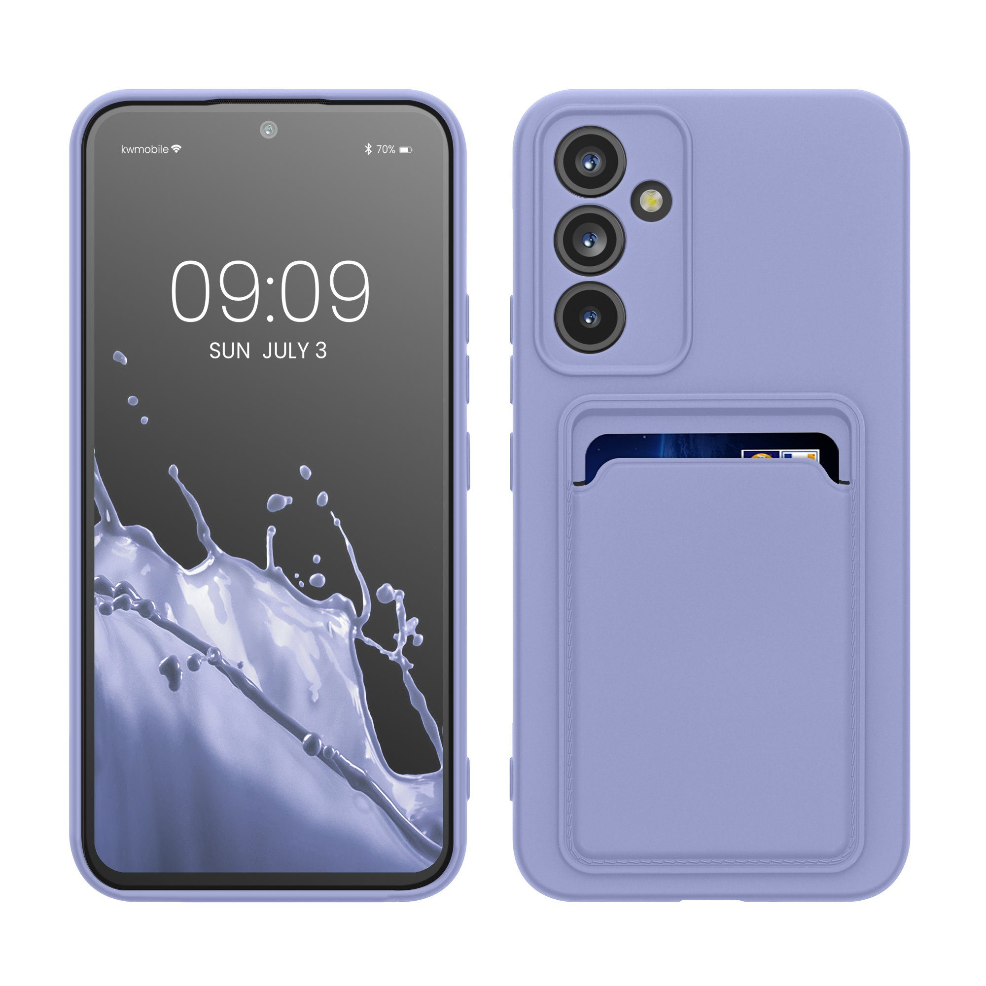 kwmobile Handyhülle Hülle für Samsung Galaxy A54 5G, Handyhülle mit Fach für Karten - Handy Cover Case