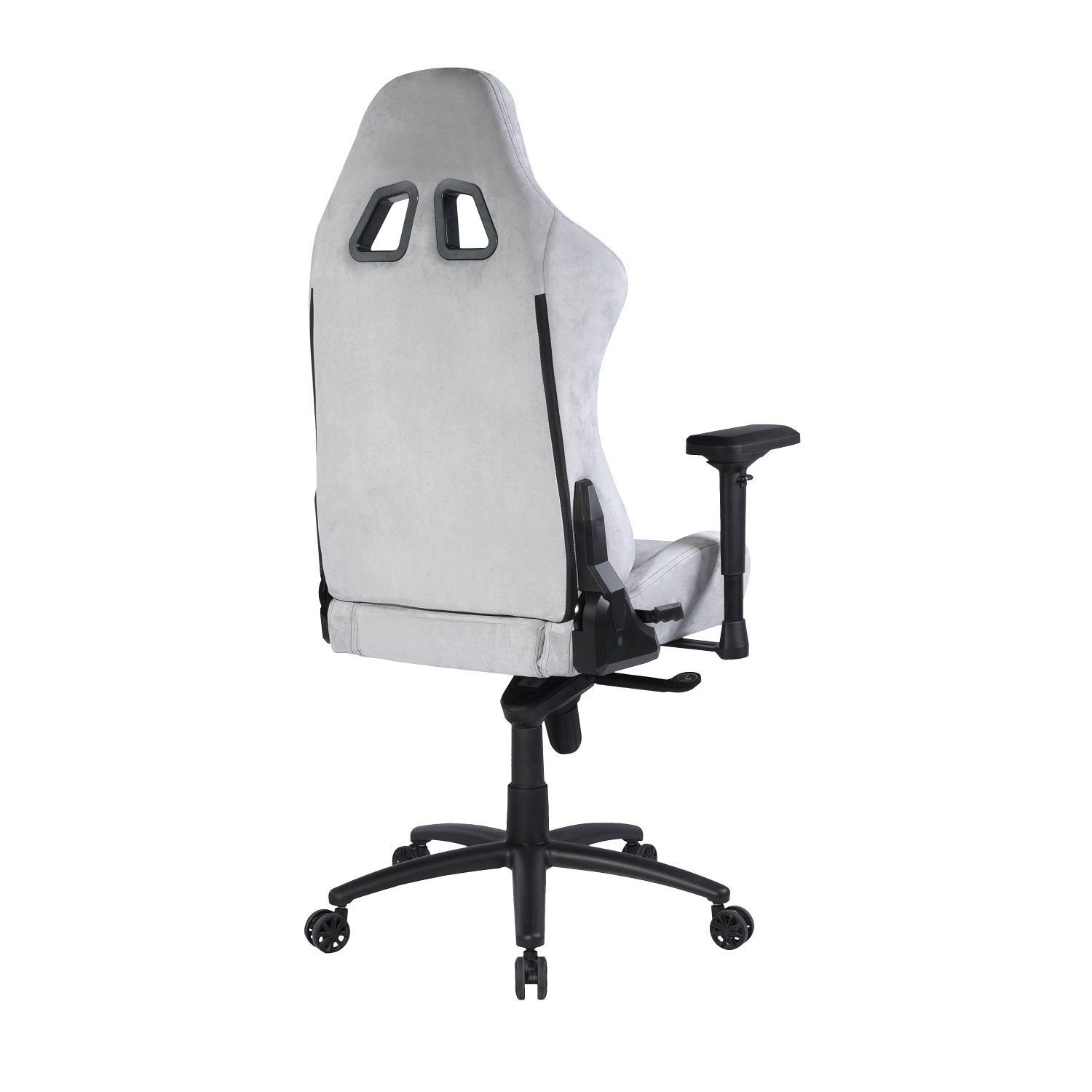DELTACO Gaming-Stuhl DC440 Gaming-Stuhl Wildleder Rückenlehne (kein hohe Jahre hellgrau 5 5-Punkt ergonomisch Herstellergarantie inkl. Set)