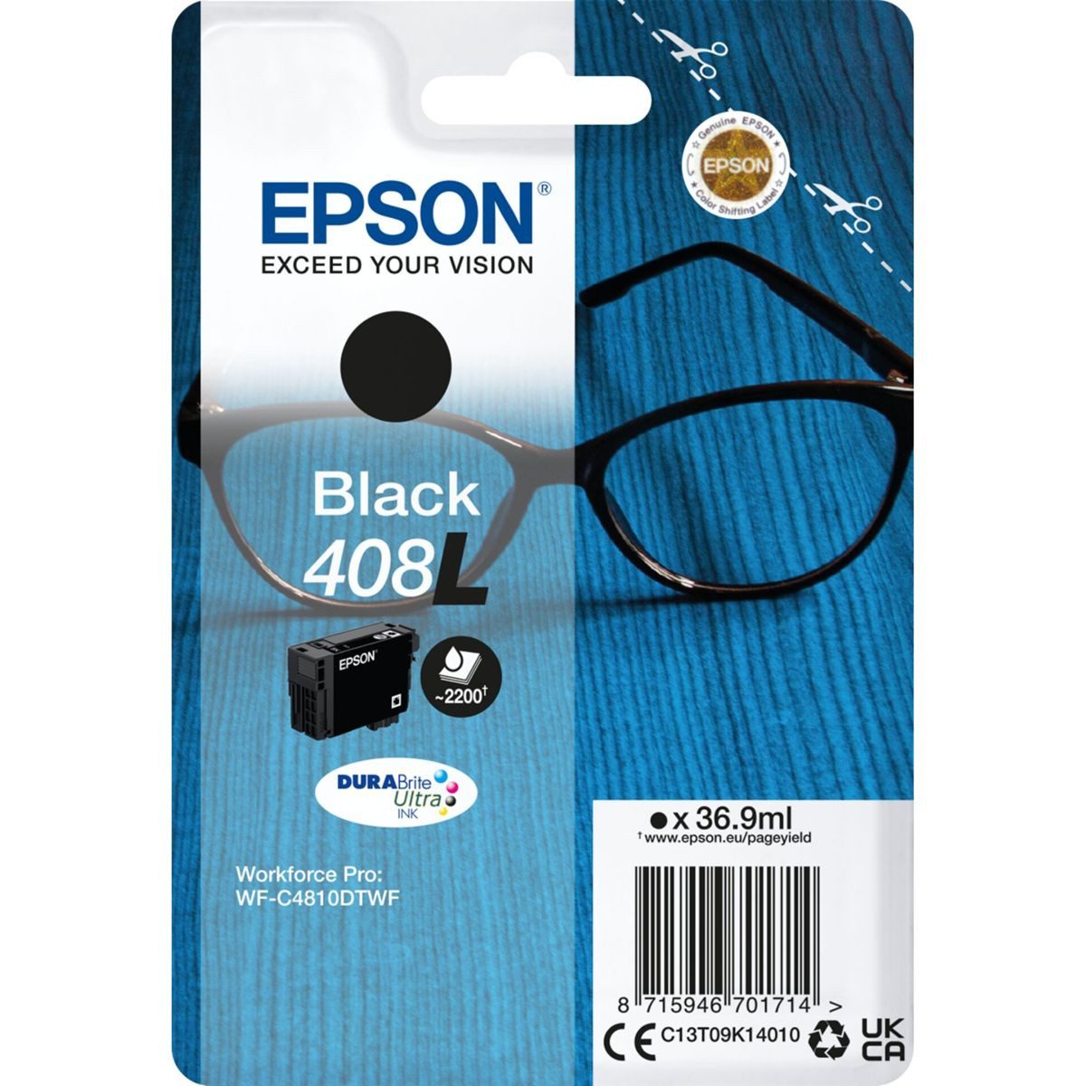 Epson Tintenpatrone DURABrite Ultra Ink 408 L T Tintenpatrone