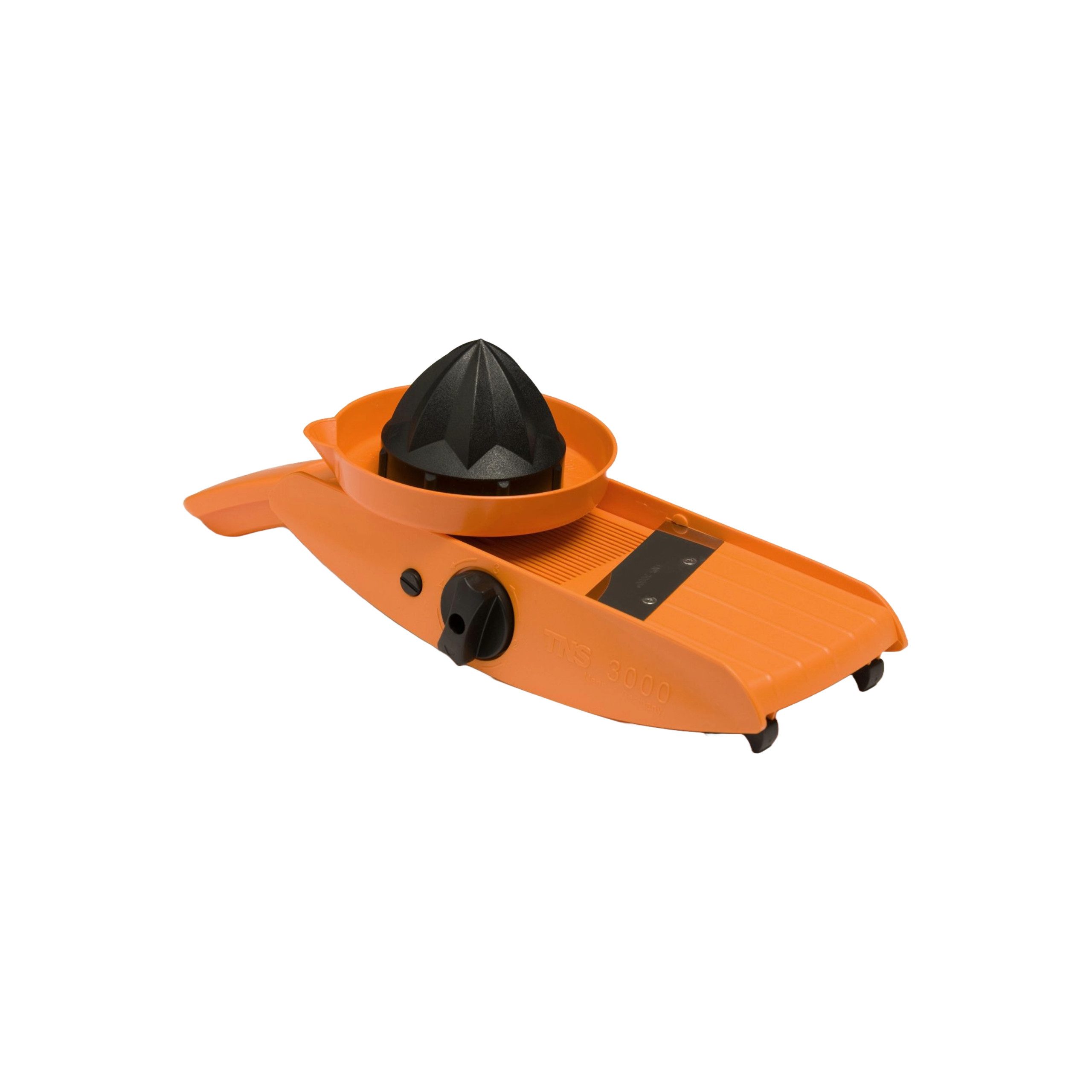 TNS 3000 Gemüsehobel Orange-Schwarz Gemüsehobel vegetable slicer "ALL IN ONE" das Original