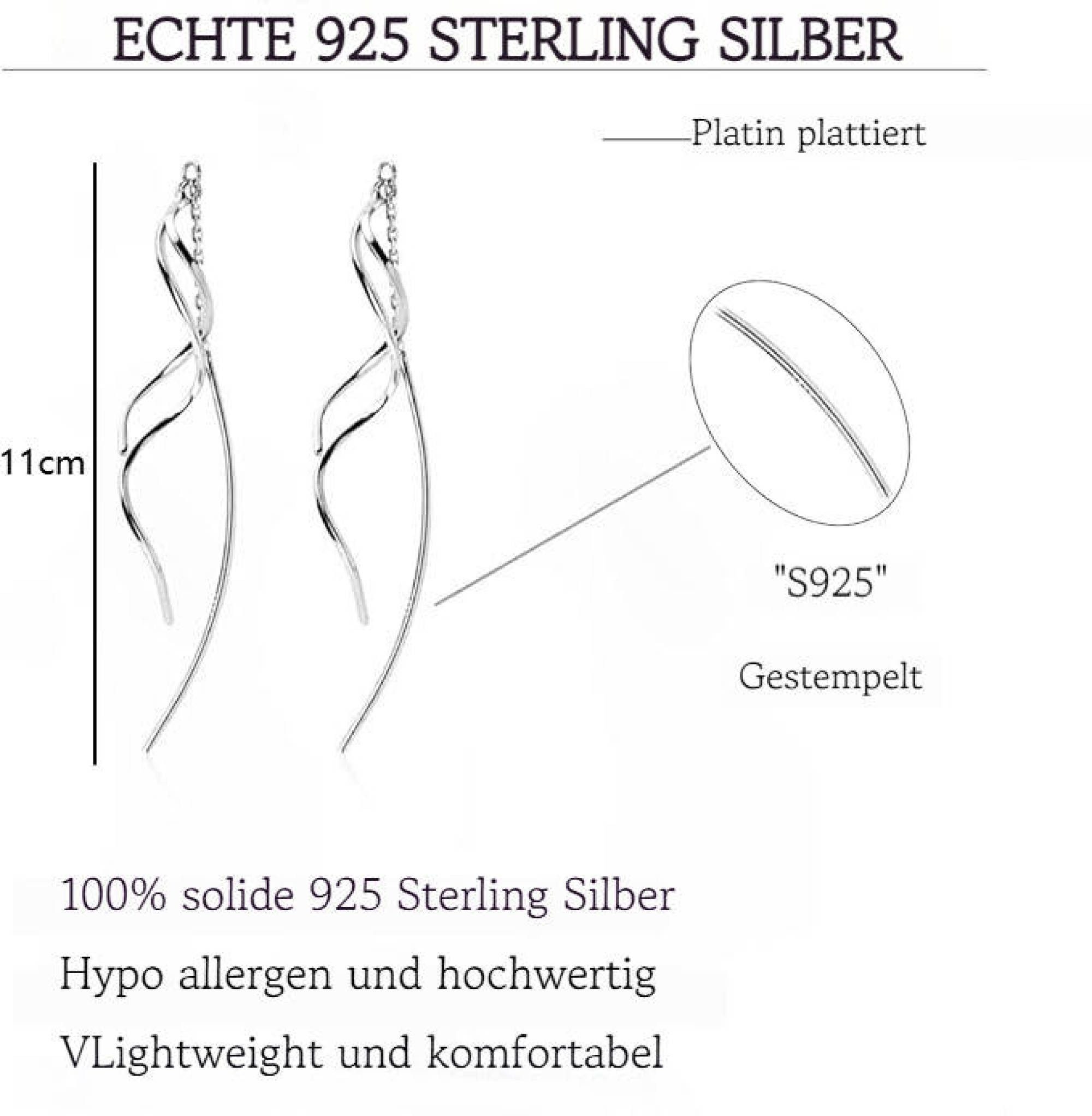 YRIIOMO Ohrstecker-Set Elegante lange Ohrringe mit günstig online kaufen