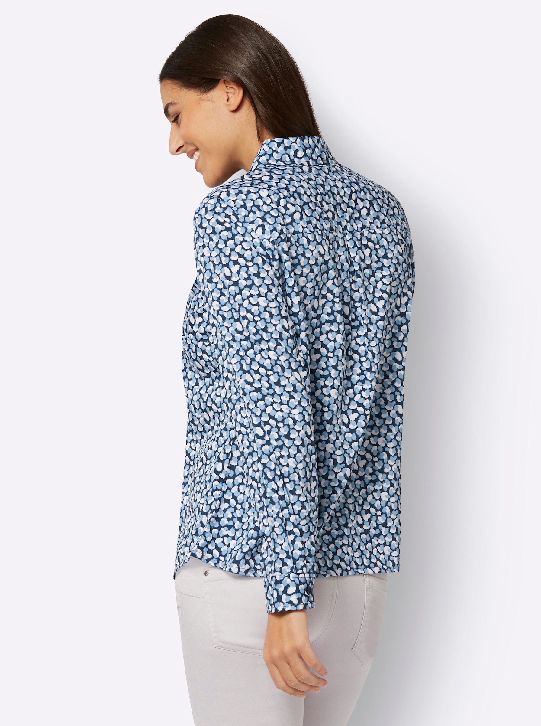 Sieh an! Klassische Bluse Langarm-Bluse günstig online kaufen