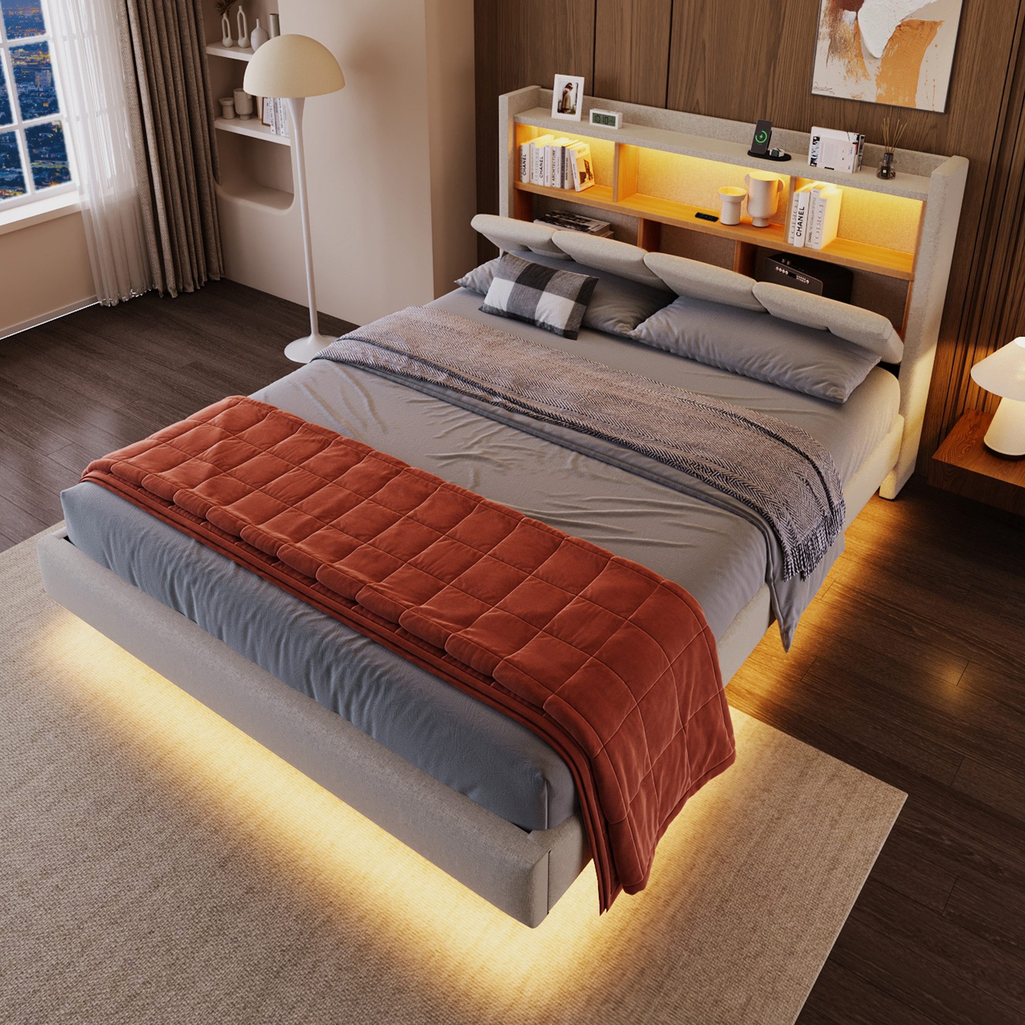 STILVORA Polsterbett 140×200 mit matratze,Bettgestell mit günstig online kaufen