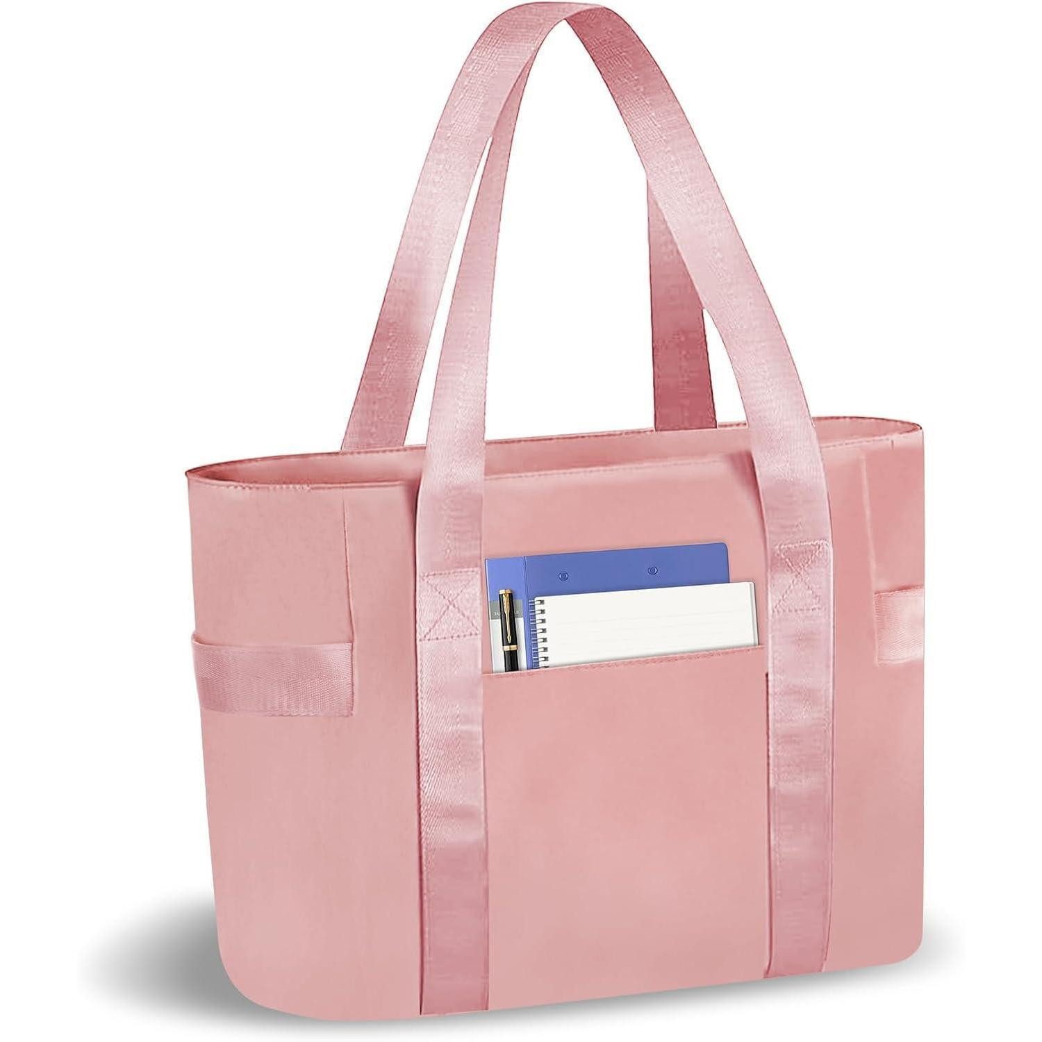 LuxusKollektion Laptoptasche Laptoptragetasche Damen Wasserdicht 15,6Zoll Shopper Rosa