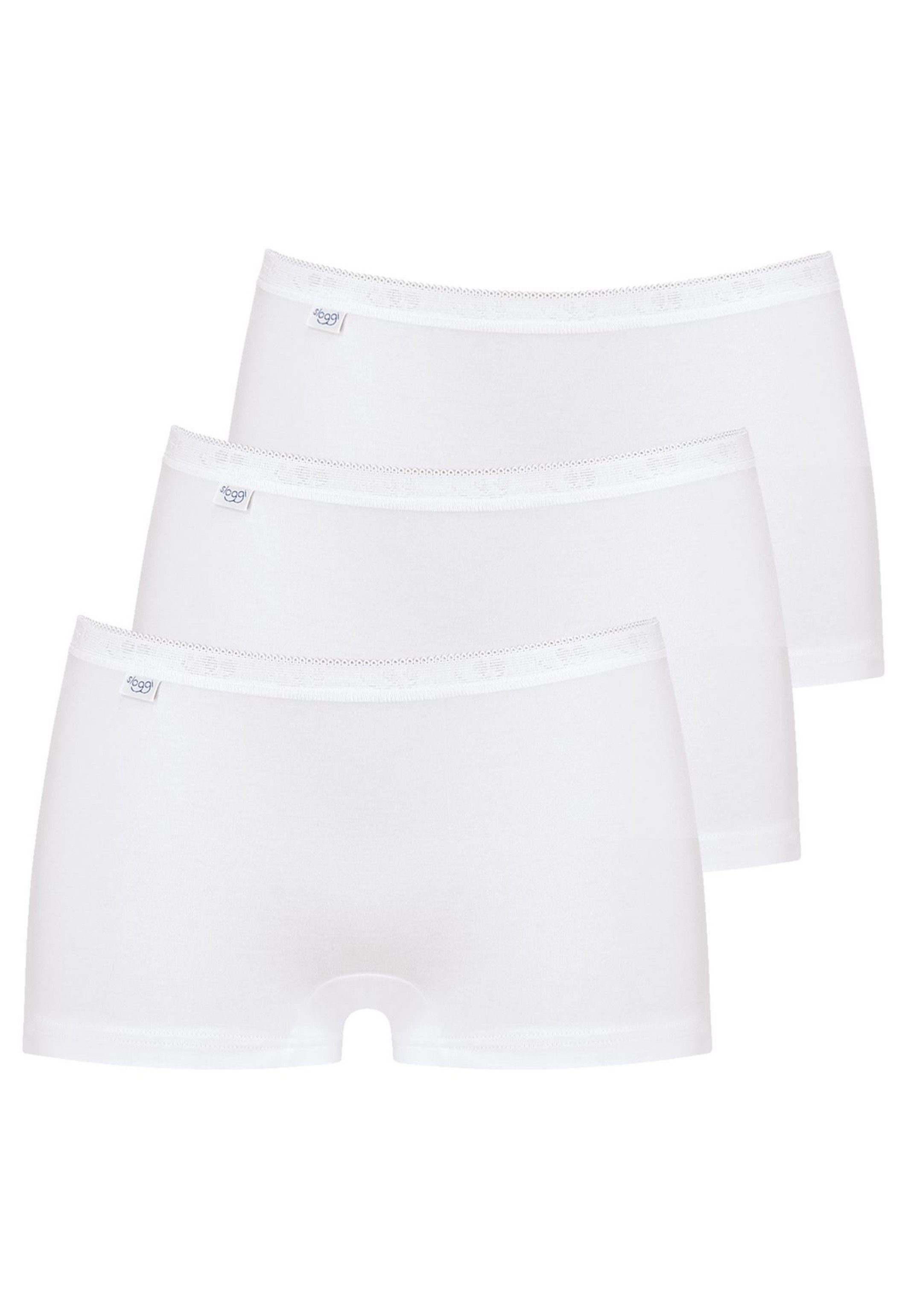 sloggi Panty 3er Pack Basic + (Spar-Set, 3-St) Short Slip - Baumwolle - Angenehm auf der Haut