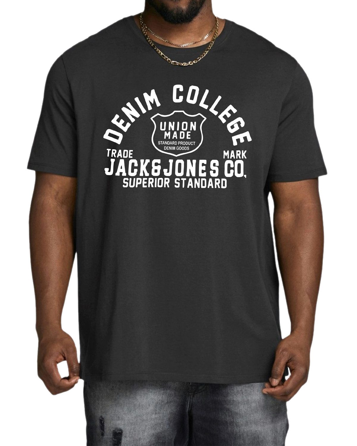 Jack & Jones PlusSize Print-Shirt (Spar-Set, 3er-Pack) Big Size Shirt Übergrößen Shirt