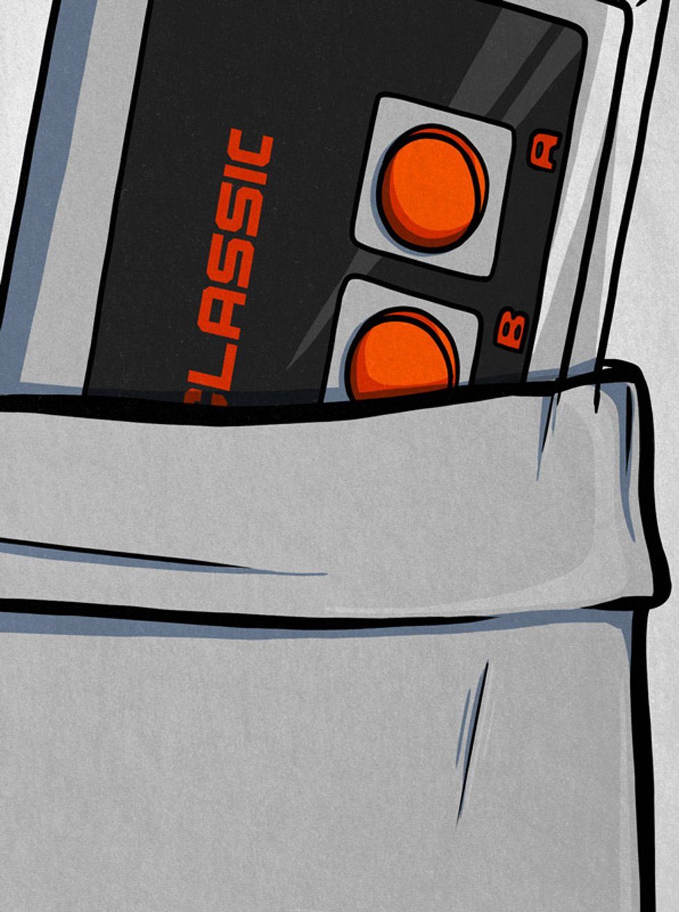 style3 T-Shirt NES Brusttasche classic 8-Bit günstig online kaufen