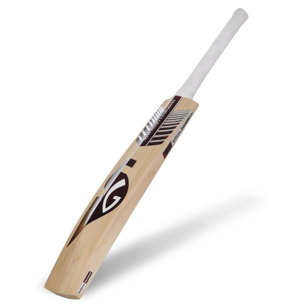 SG Badmintonschläger Strokewell Classic Cricket Bat Holz Kurzgriff Flexibel mit Power, (Einzelner Cricket-Schläger, Größe Short Handle, Farbe Beige)