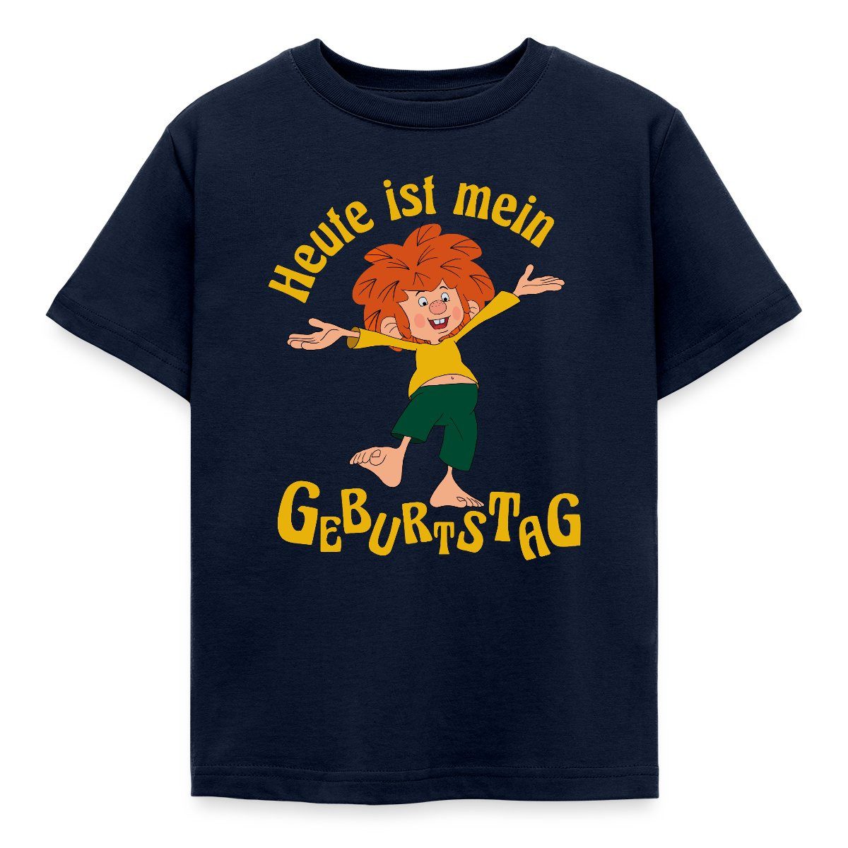 Spreadshirt T-Shirt Pumuckl Mit Spruch Heute ist Mein Geburtstag Kinder T-Shirt (1-tlg) Fällt klein aus. Wir empfehlen, eine Größe größer zu bestellen.