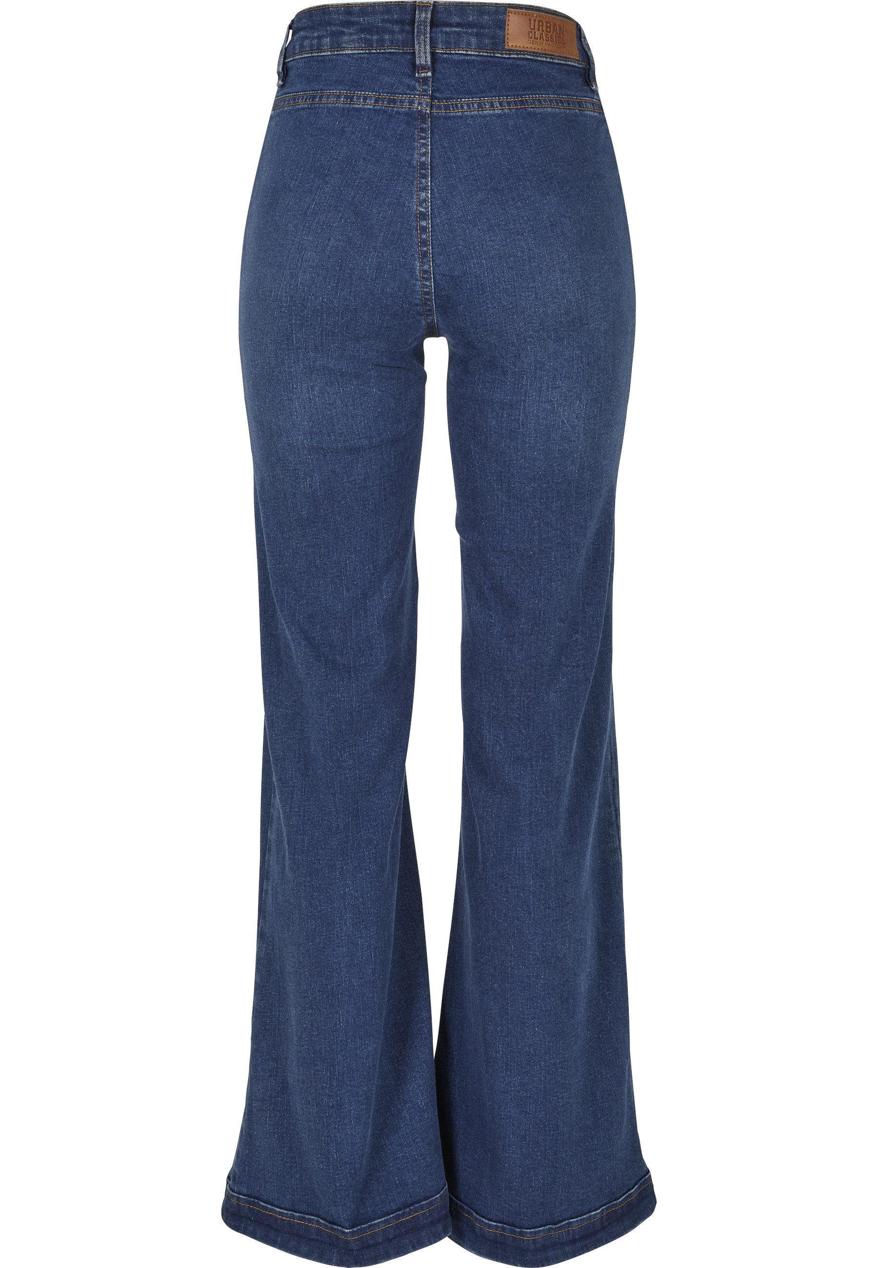 URBAN CLASSICS Stoffhose Urban Classics Damen Ladies Vintage Flared Denim Pants (1-tlg)