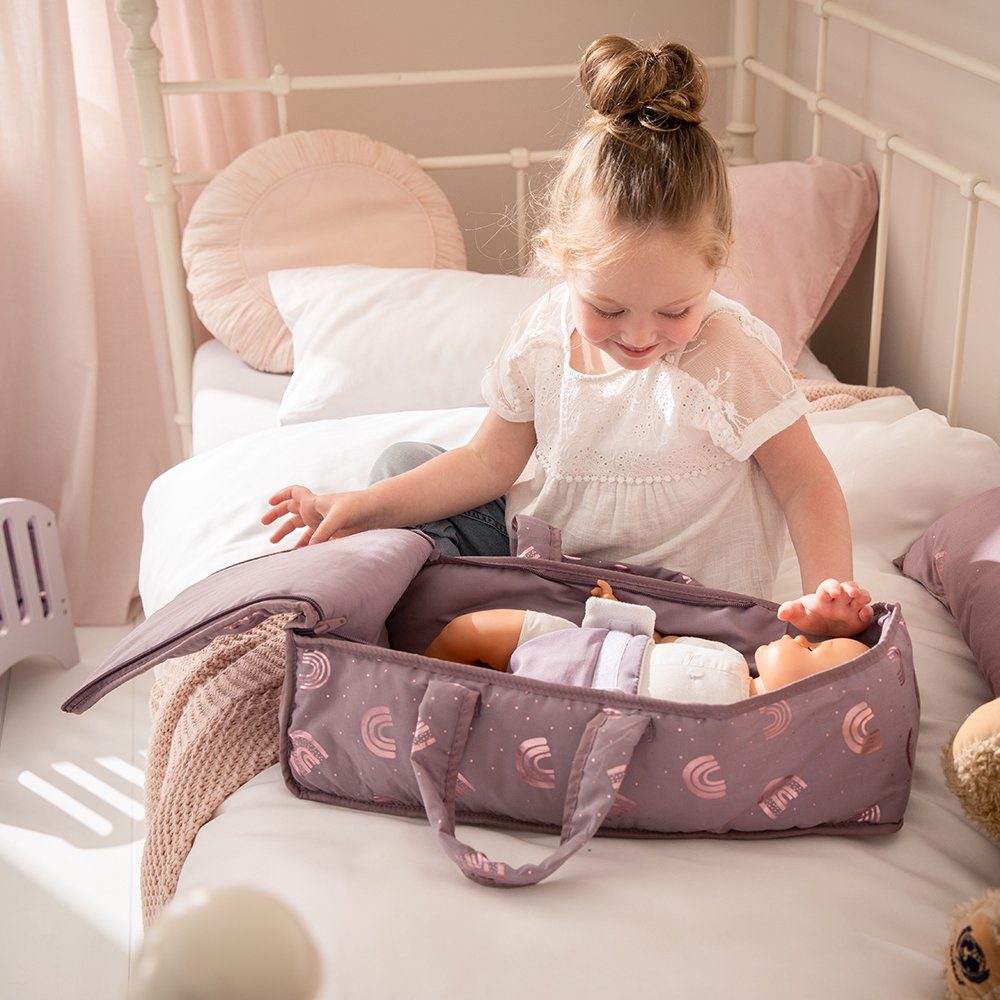 howa Puppen Tragetasche rainbow, 48 cm Puppenzubehör für Babypuppen