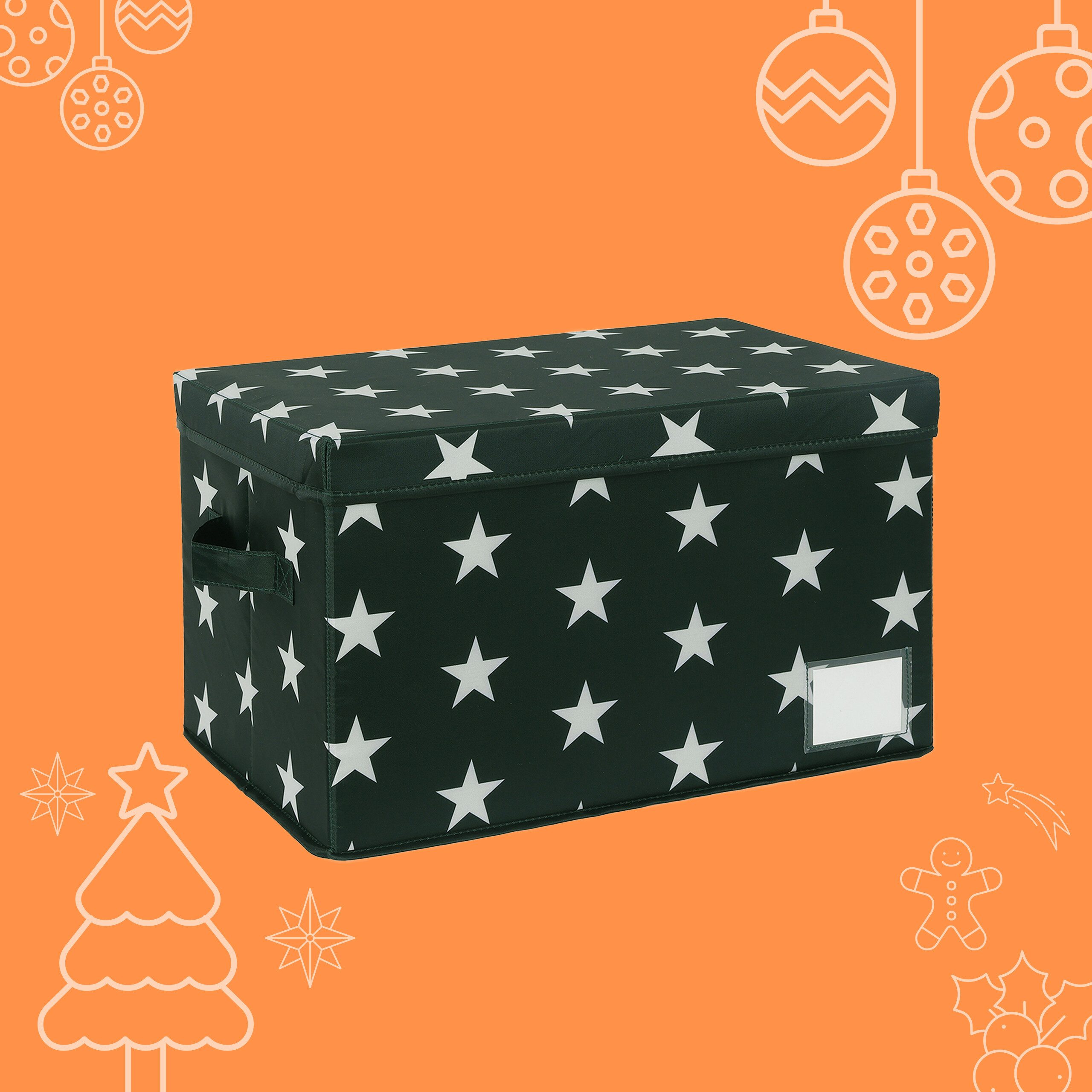 relaxdays Aufbewahrungsbox Weihnachtskugel Aufbewahrungsbox (1 St), grün – Bild 3 von 5
