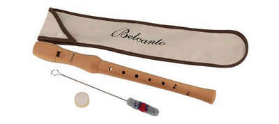 Belcanto BCR-31-B C-Sopranblockflöte aus Holz Barocke Griffweise Blockflöte Blockflöte