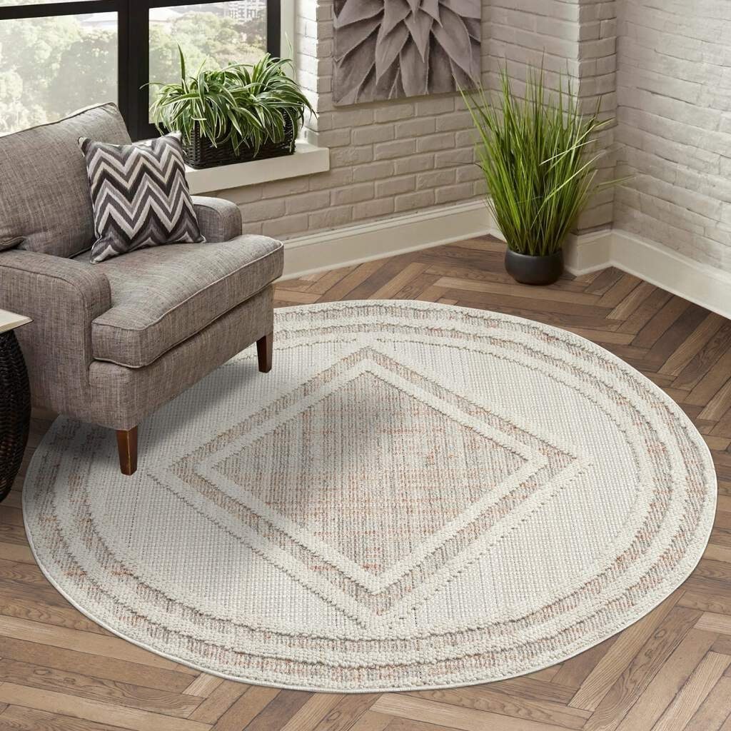 Carpet City Teppich LINDO 8853, rund, günstig online kaufen