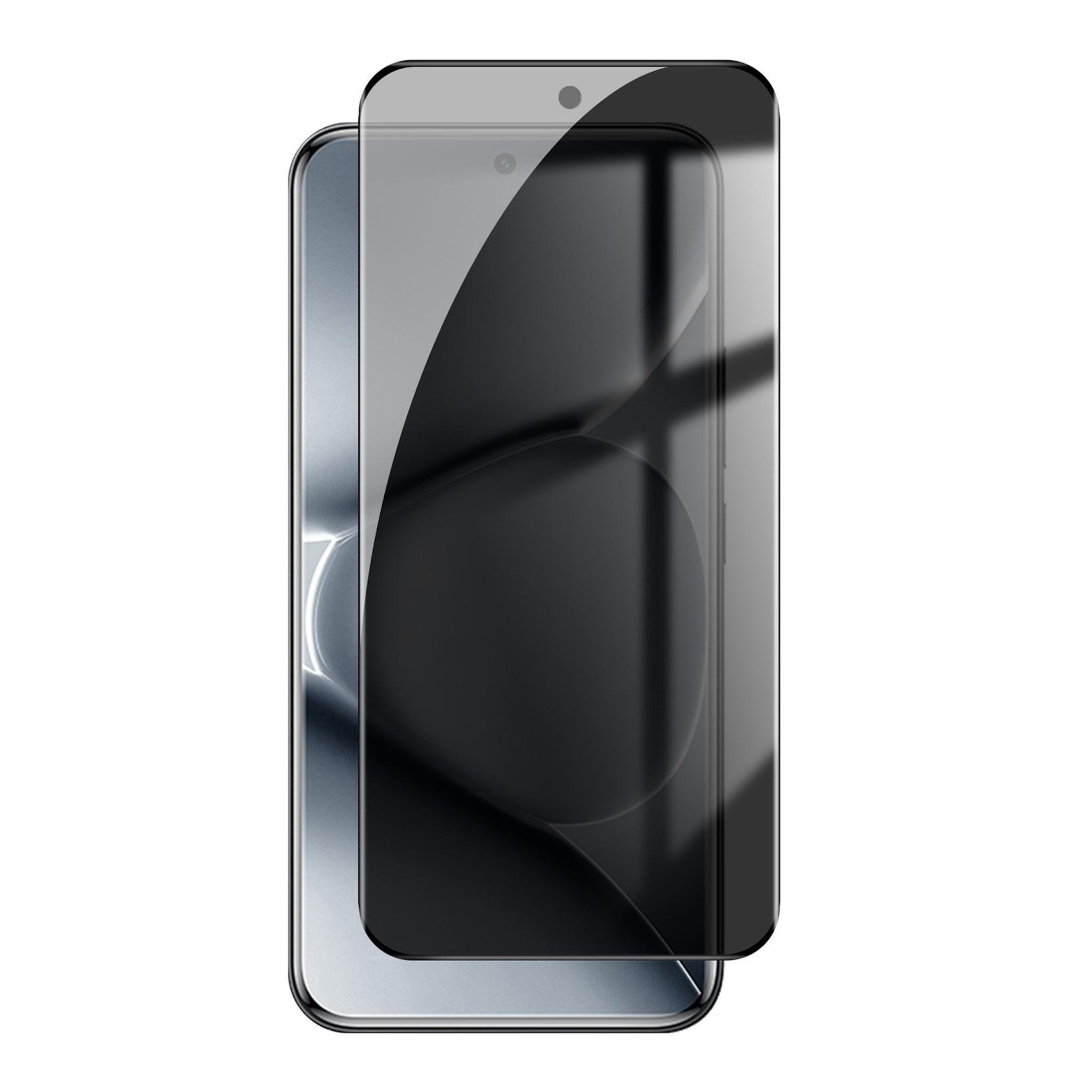 Wigento Handyhülle Für Xiaomi Redmi Note 15 Pro Plus 5G 1x 3D Privacy Curved Schutzglas, 3D Curved, Privacy, Schwarzrand