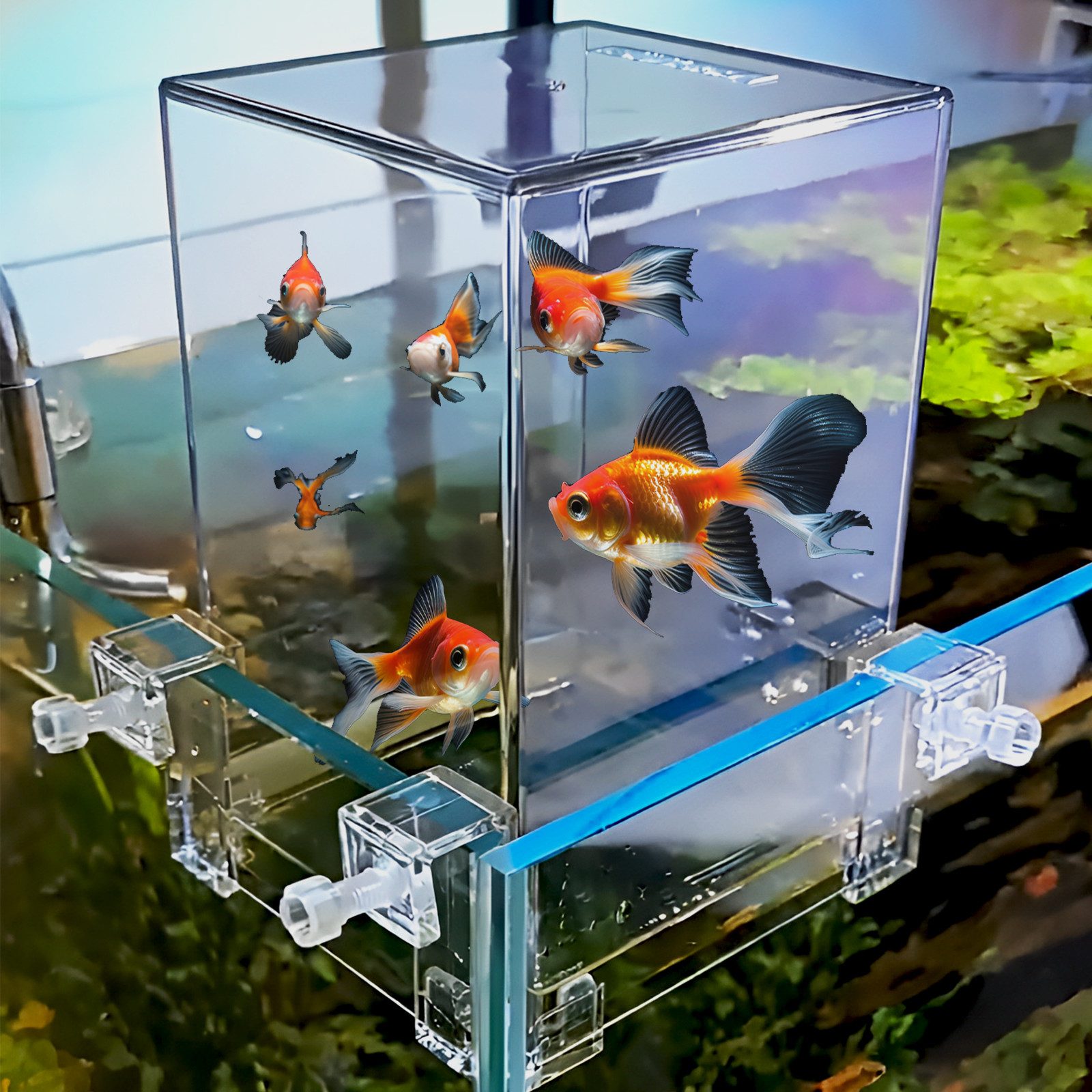 GarveeMore Terrarium Acryl Fish Tower Aerial Extender Aquarium für ökologische Landschaftsg