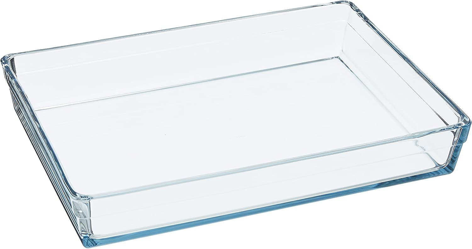 Pasabahce Auflaufform Borcam Premium Rechteckblech 26Cmx37Cm, 4350 cc transparent, Glas