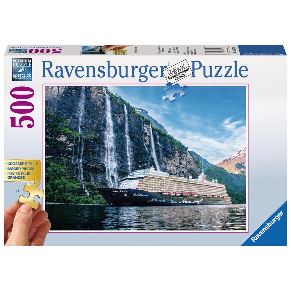 Ravensburger Puzzle Mein Schiff 4 Im Fjord, 500 Puzzleteile