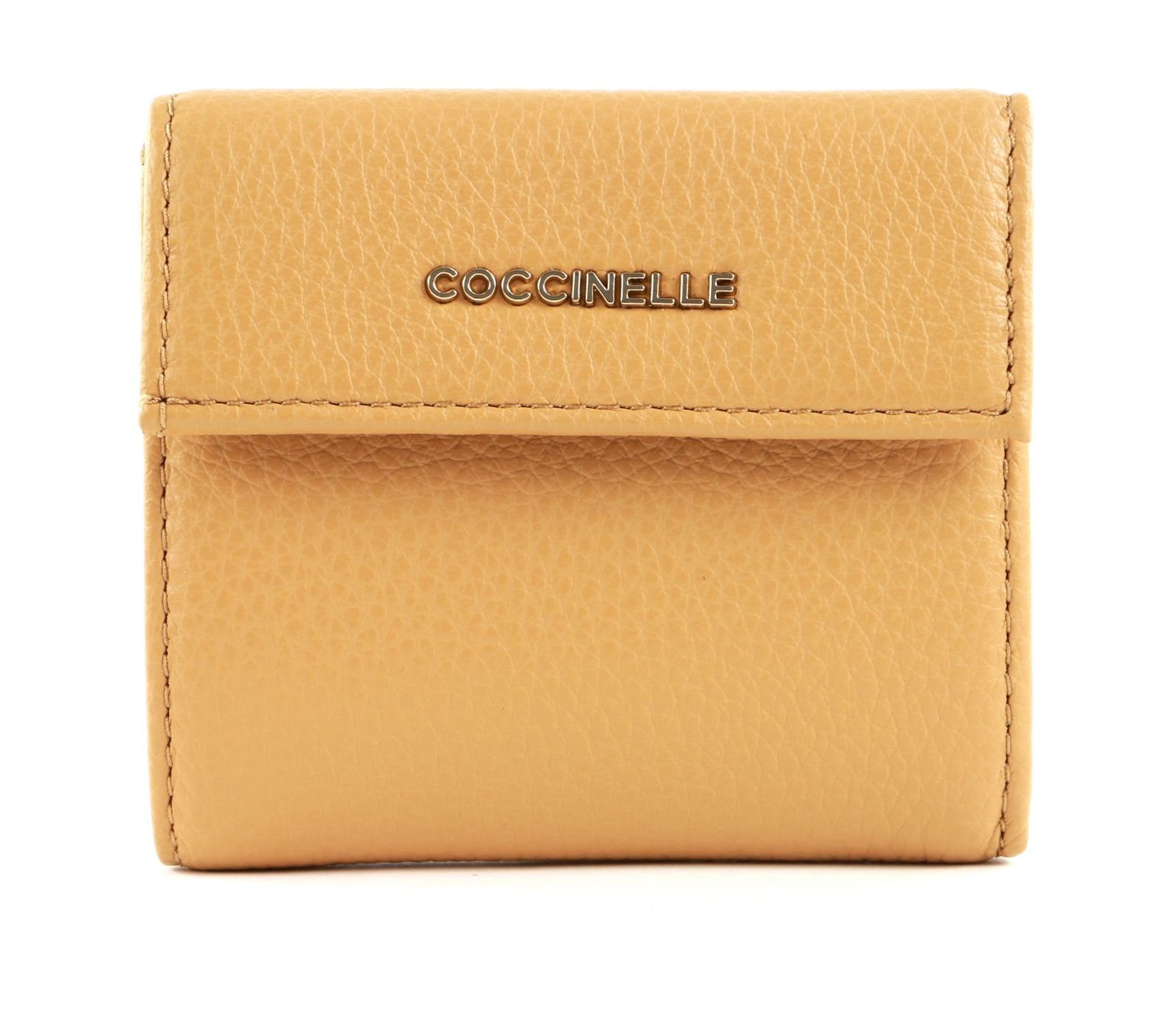 COCCINELLE Geldbörse Metallic Soft, aus echtem Rindsleder