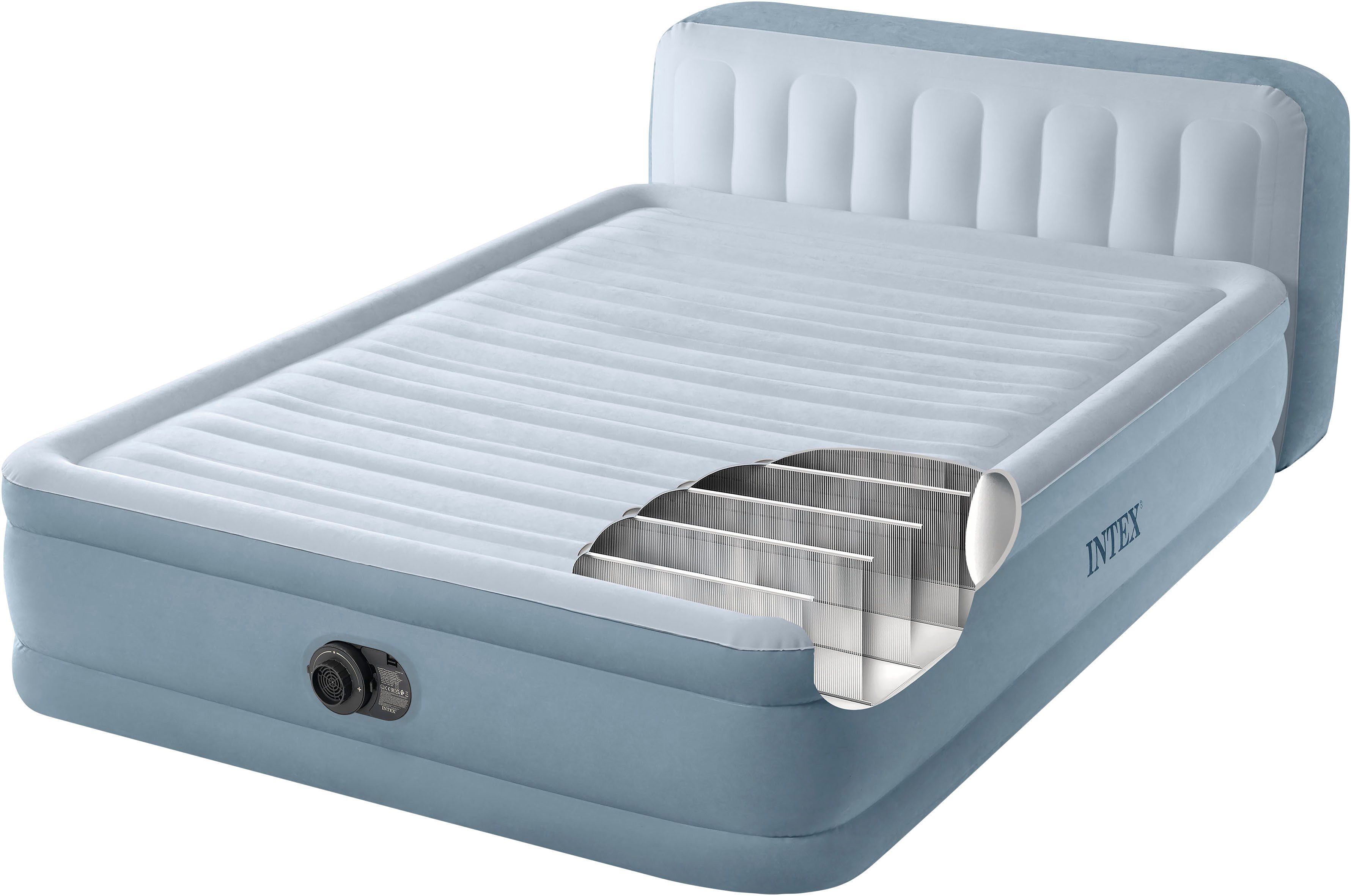 Luftbett "DuraBeam Plush Headboard" Queen