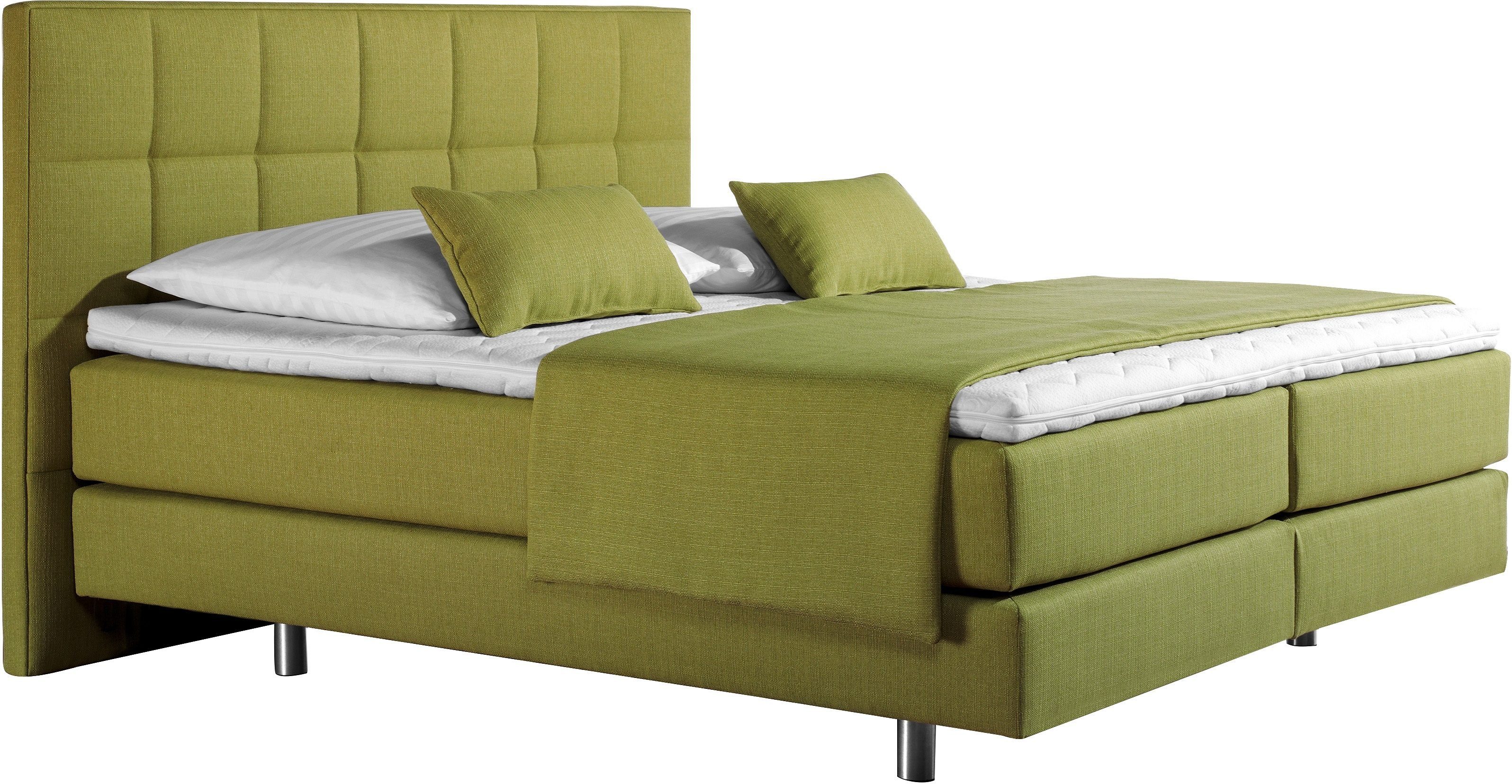 INOSIGN Boxspringbett "Neon" in 3 Matratzenarten, feine Steppung im Kopftei günstig online kaufen