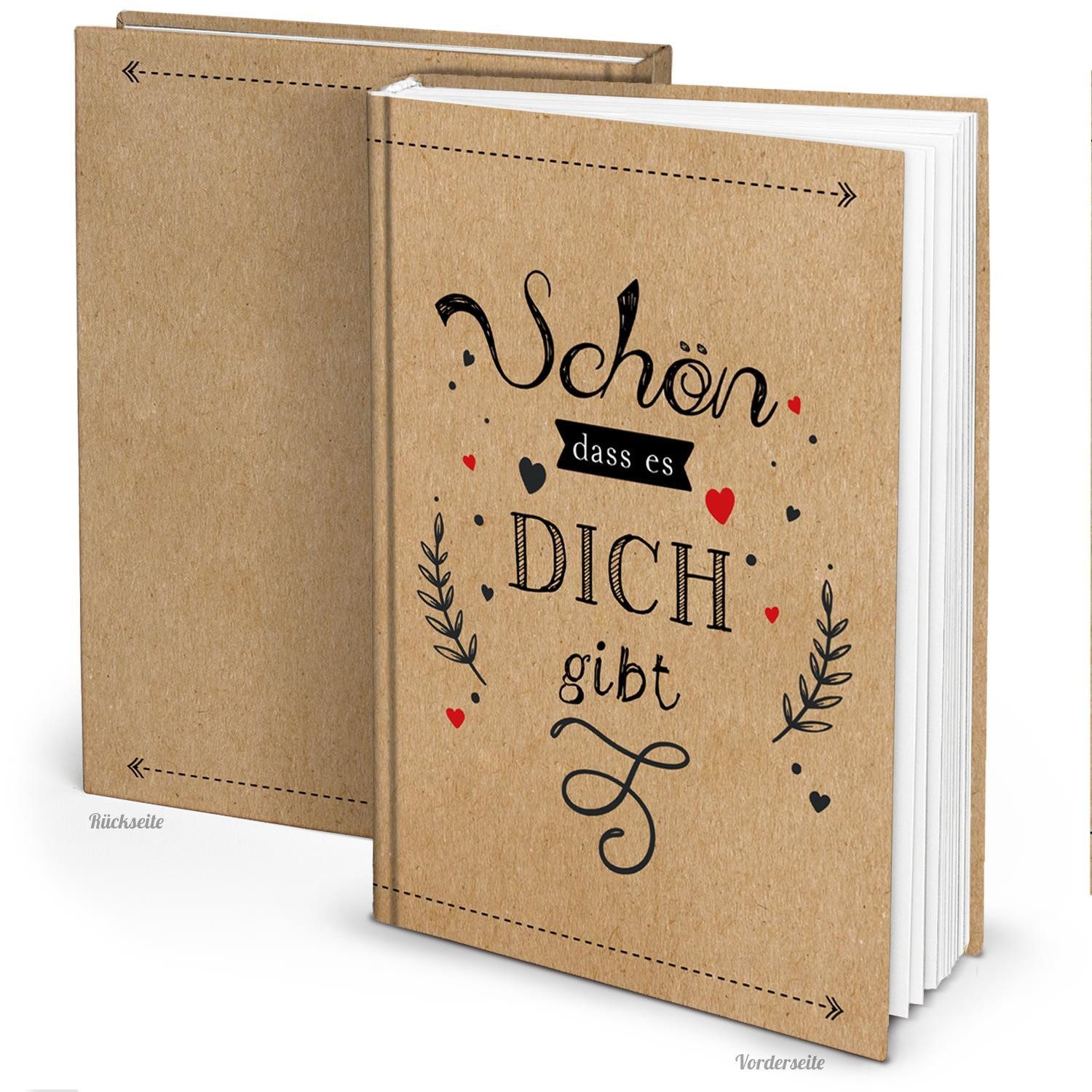 Logbuch-Verlag Dekofigur Geschenkbuch Schön, dass es dich gibt DIN A5 leere günstig online kaufen