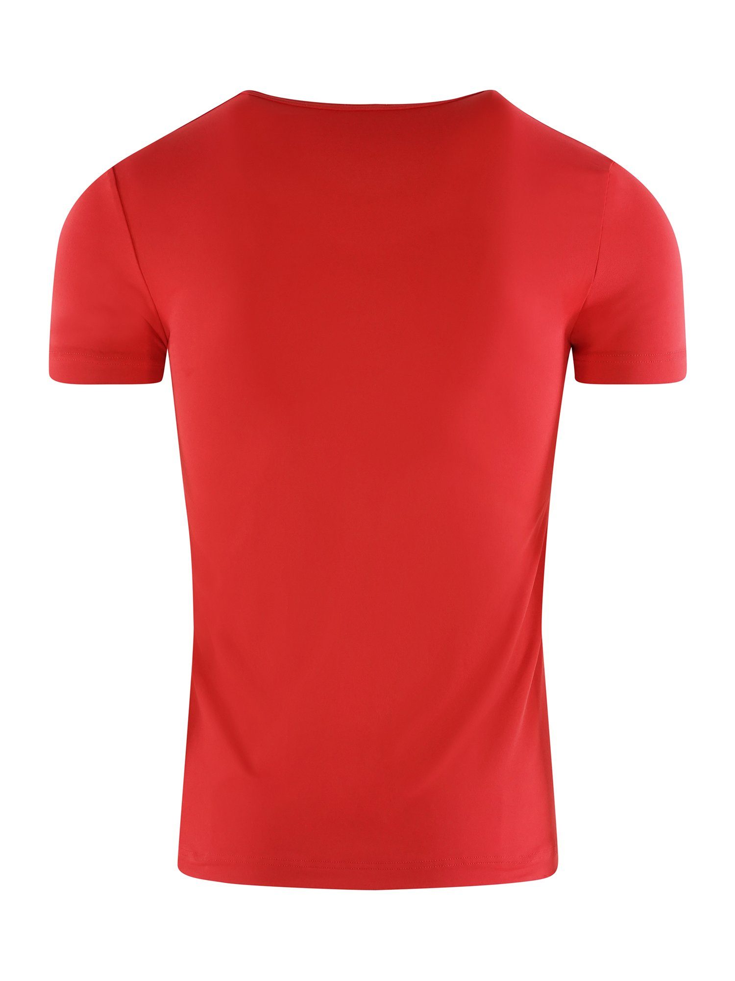 (1-tlg) rot RED Olaf V-Shirt Benz 2059 V-Shirt