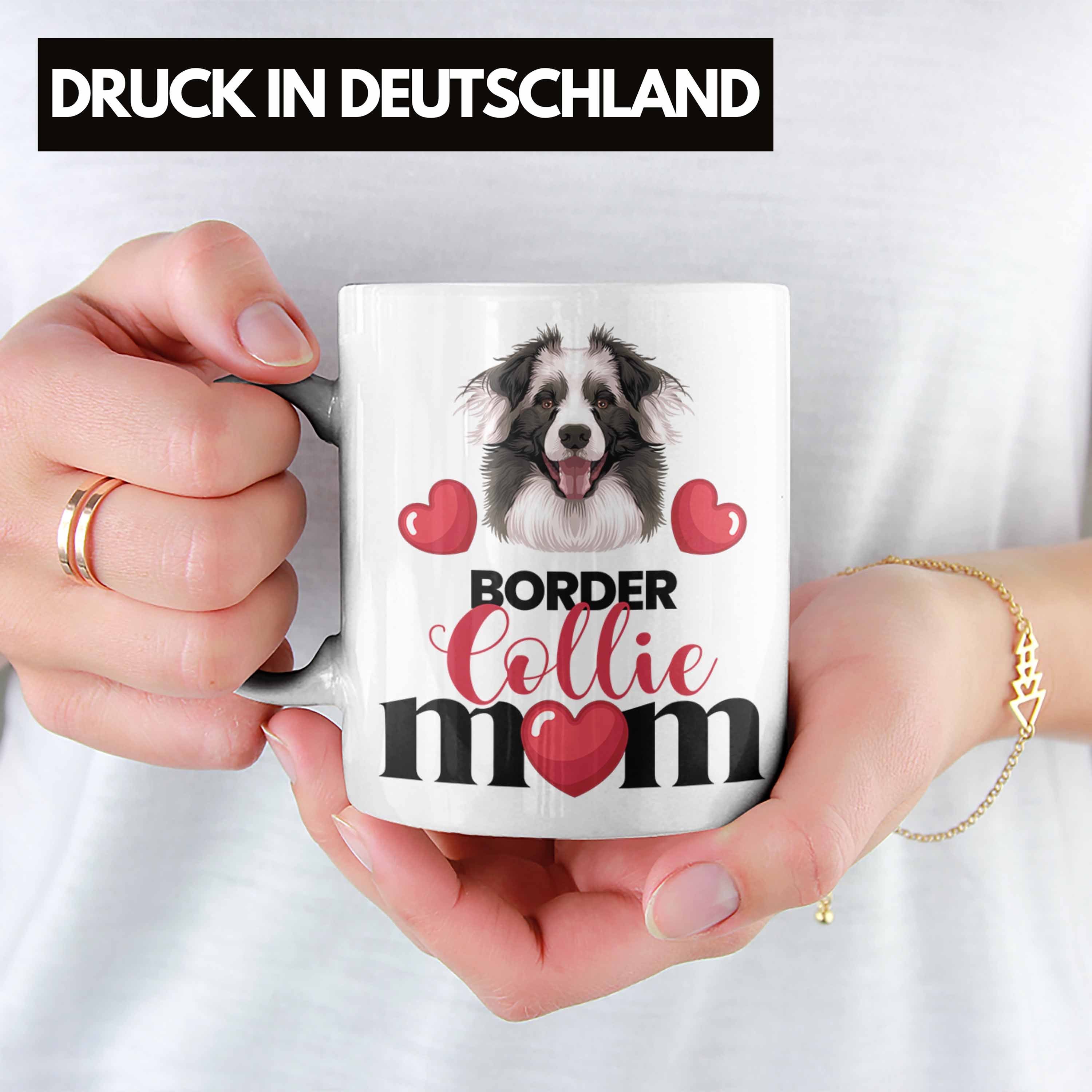 Border Lustiger Trendation Besitzer Collies Mama Tasse Gesche Geschenk Mom Spruch Weiss Tasse