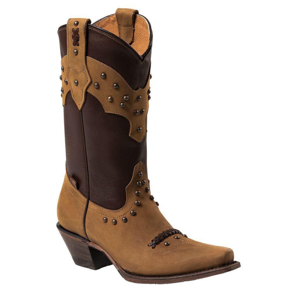 Stars & Stripes WBL-27 Cowboystiefel handgefertigt aus Leder, mit Nieten und Applikationen