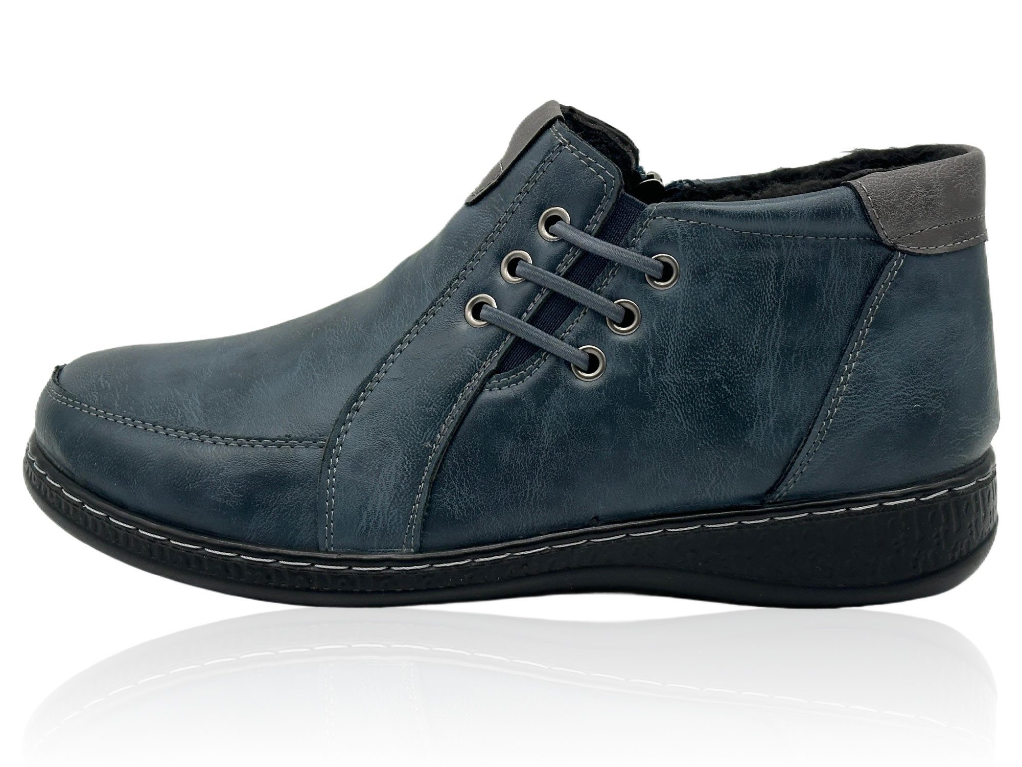 Nowaland Damen Winter-Stiefelette warm gefüttert Stiefelette Warmfutter • rutschhemmend • leicht & bequem