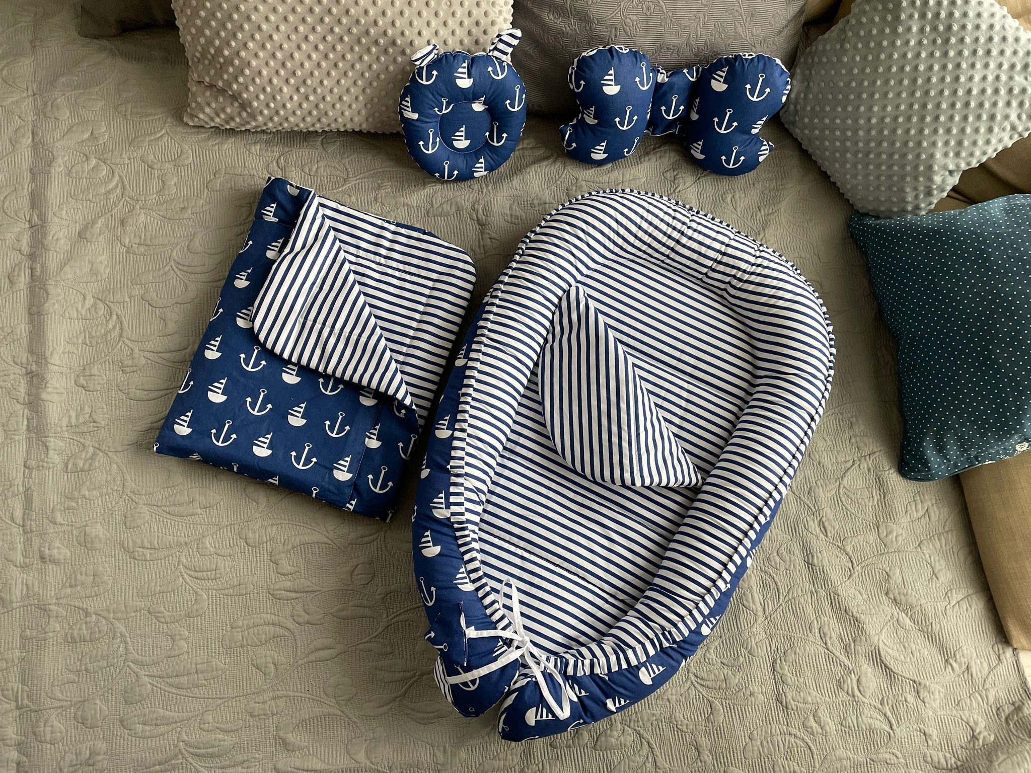 Loolay Kuschelnest BIO BAUMWOLLE BABYNEST Babykokon Neugeborene Babyaustatt günstig online kaufen