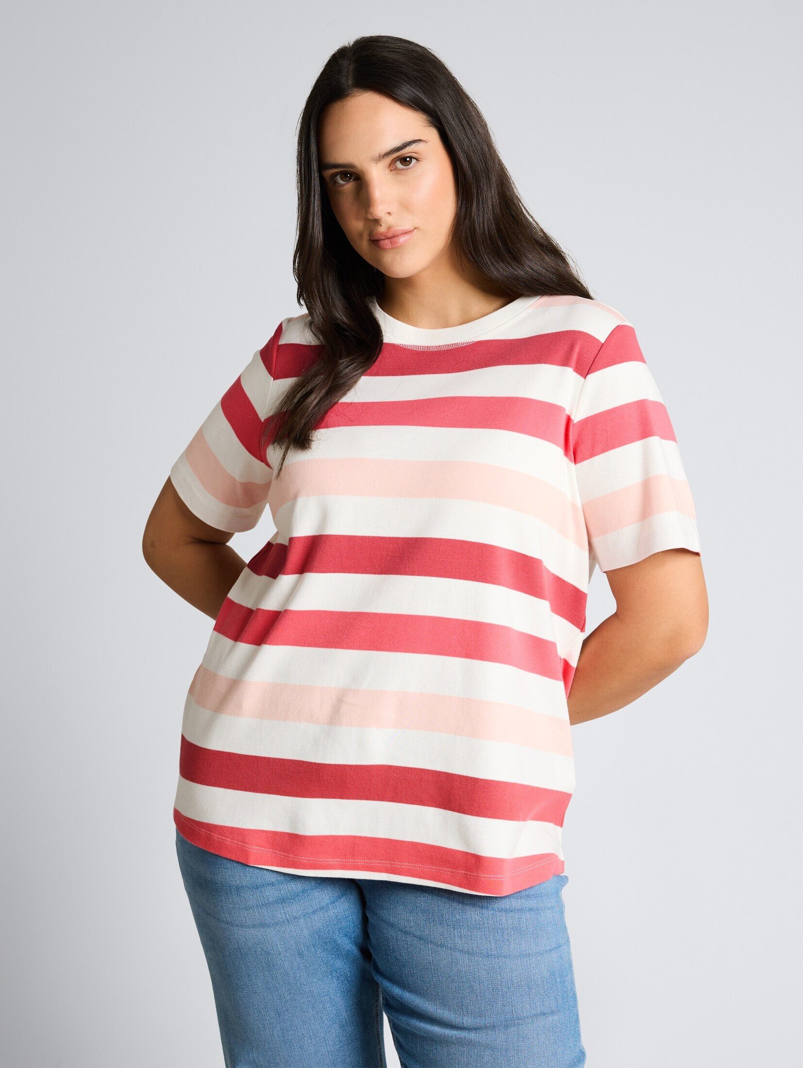 TOM TAILOR PLUS T-Shirt T-Shirt Plus Size - T-Shirt aus Baumwolle günstig online kaufen