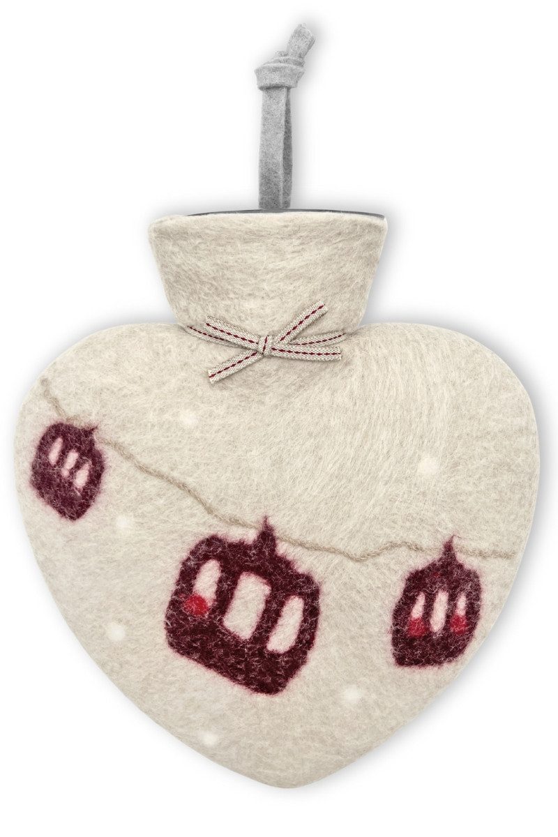 Dorothee Lehnen Wärmflasche Wärmflasche - GONDELN - peyote/cashmere, peyote/bordeaux