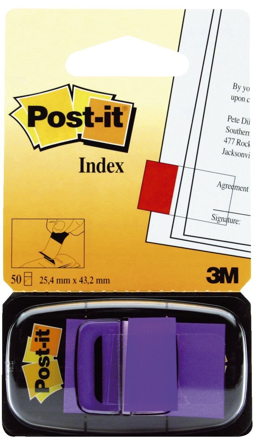 Post-it® Marker Post-it Haftmarker Index, 25,4 x 43,2 mm, lila