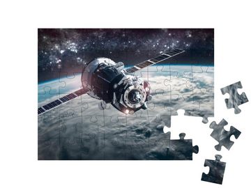 puzzleYOU Puzzle Planet Erde und Raumschiffansicht, 48 Puzzleteile, puzzleYOU-Kollektionen