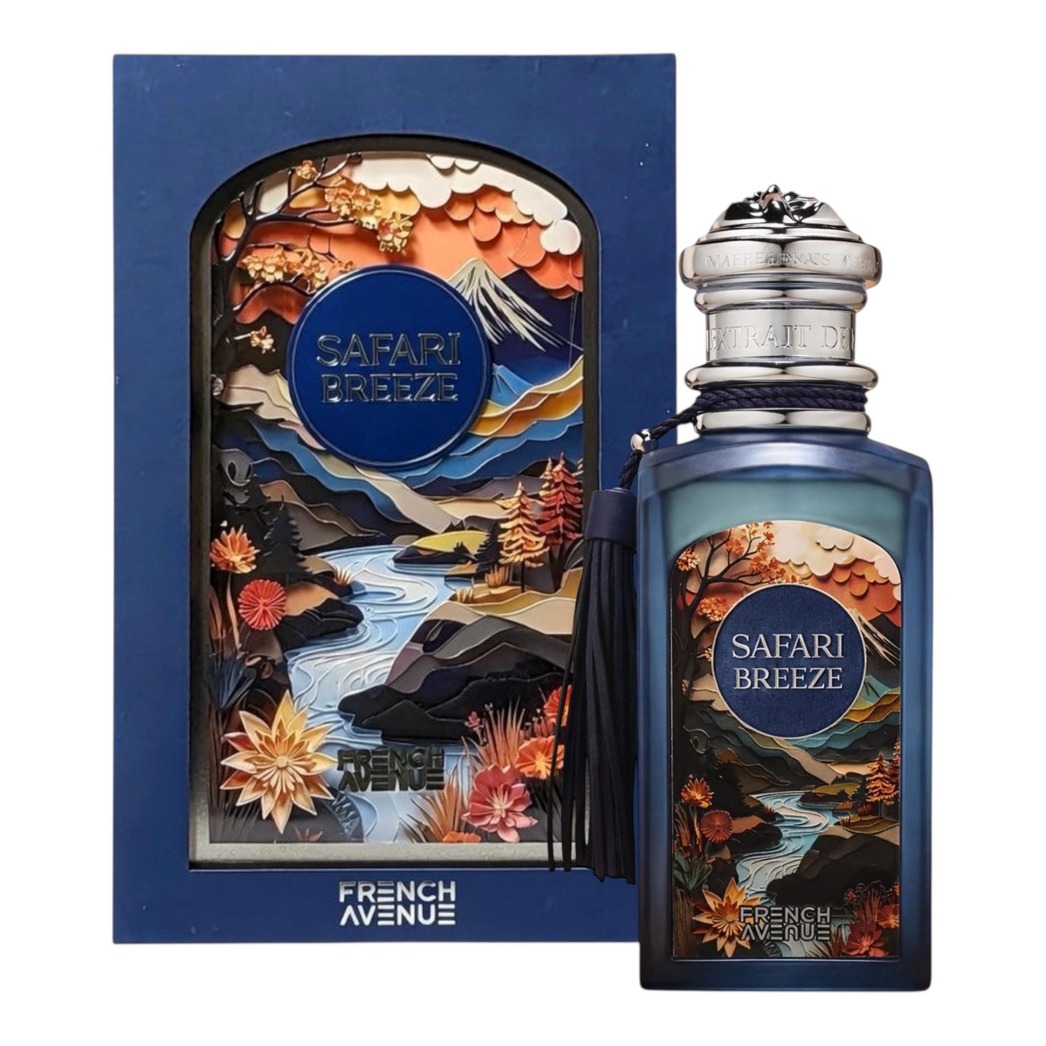 French Avenue Eau de Parfum Safari Breeze, Glasflakon, Parfüm EDP, Unisex Duft