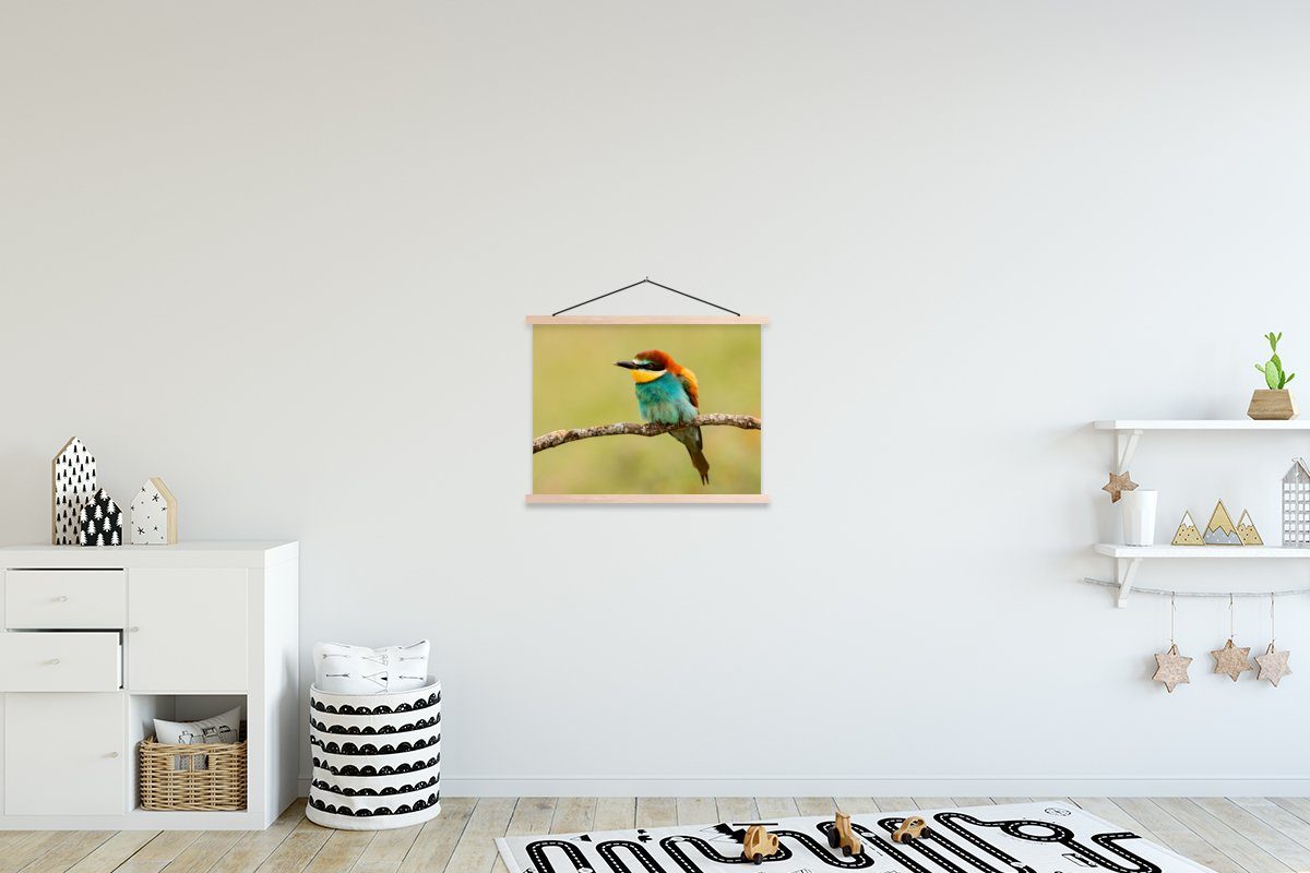 MuchoWow Poster Vogel - Bienenfresser - Tiere, (1 St), Posterleiste, Textilposter für Wohnzimmer, Bilderleiste, Magnetisch
