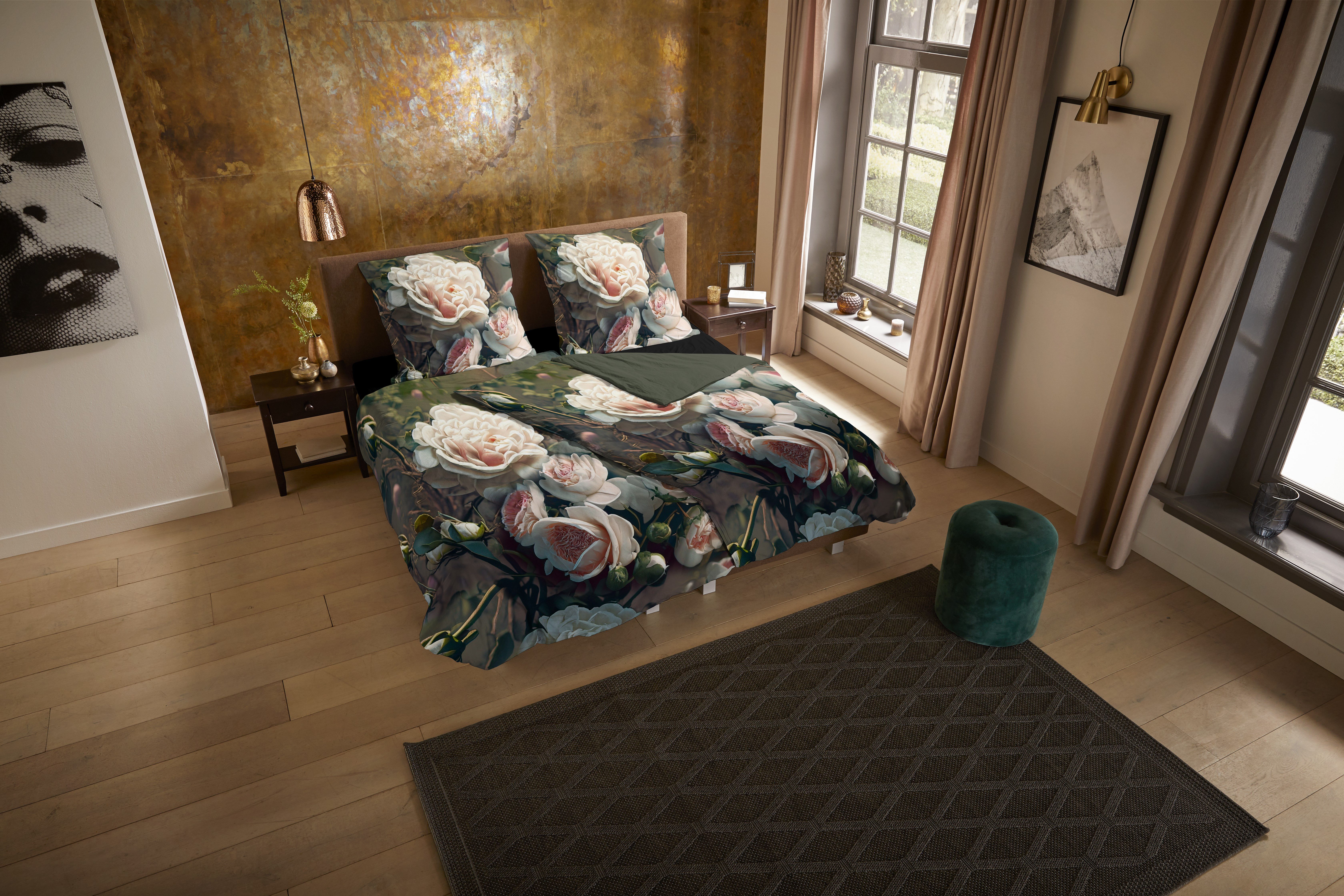 PURE luxury collection Wendebettwäsche "White Roses" 2 Stk. tlg. Mikrofaser günstig online kaufen