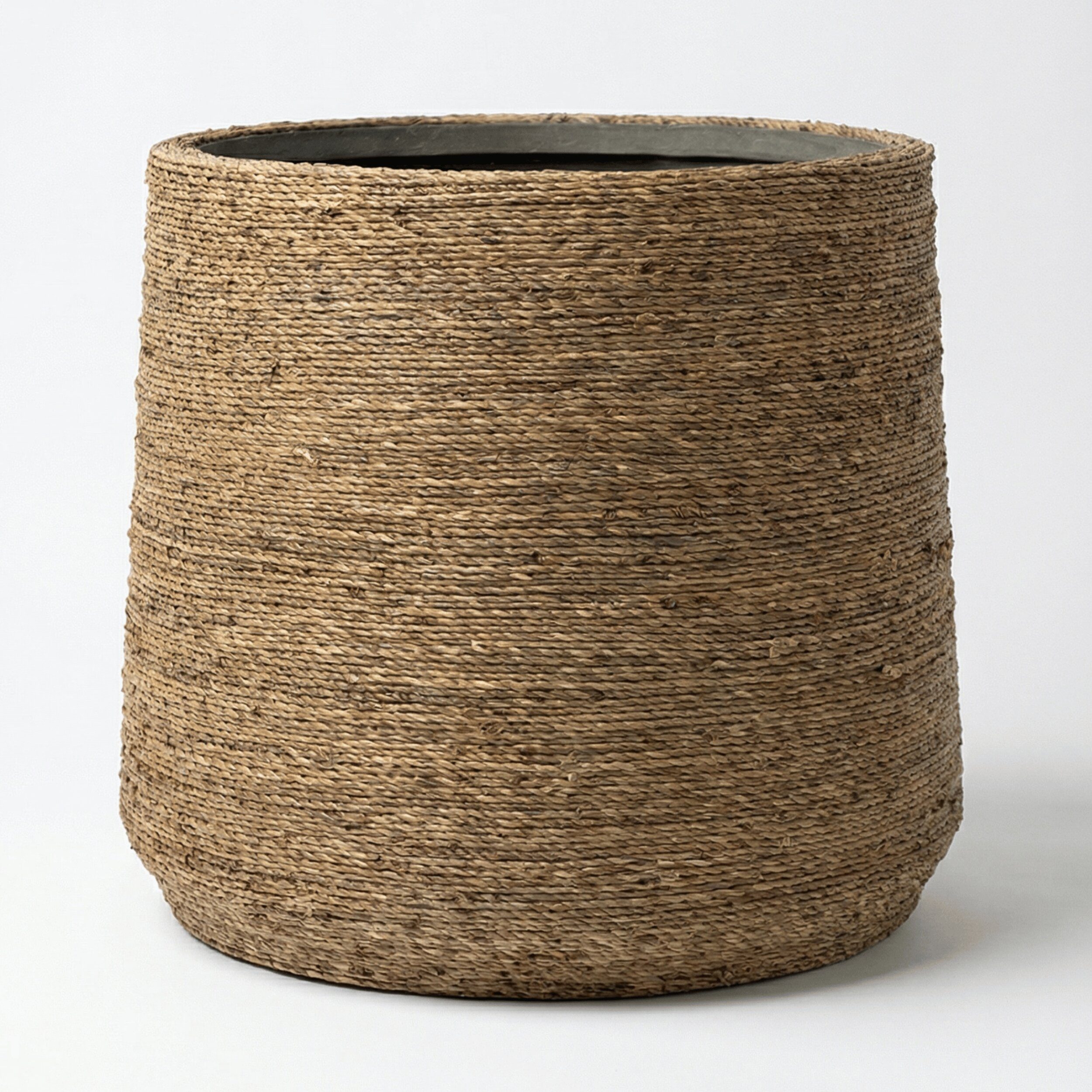 finestgreen Pflanzkübel Patt, Pflanzkübel aus Strohgras handgewebt für Innenbereich