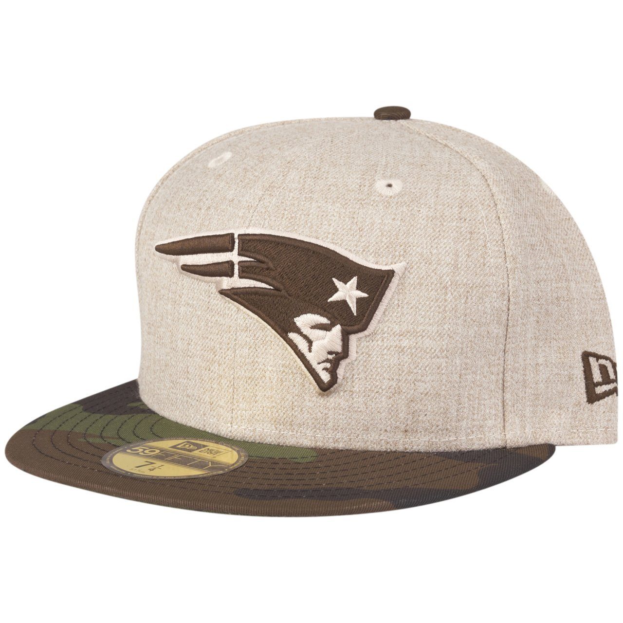 New Era Fitted Cap 59Fifty HEATHER OAT New England Patriots