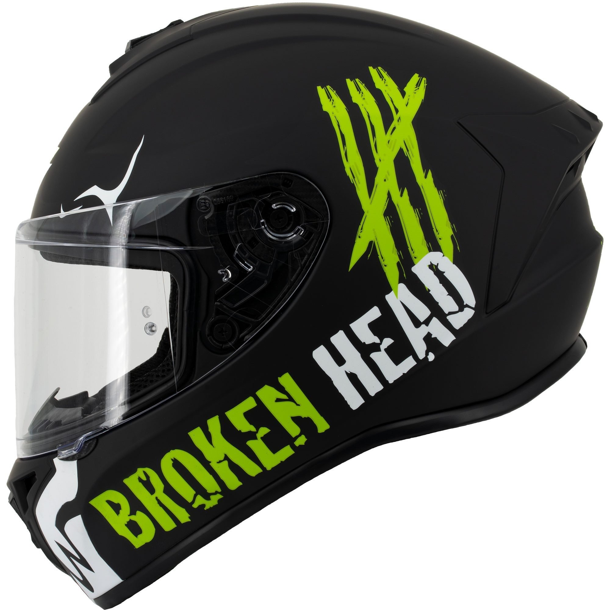 Motorradhelm Adrenalin Therapy 4X Black-White Matt