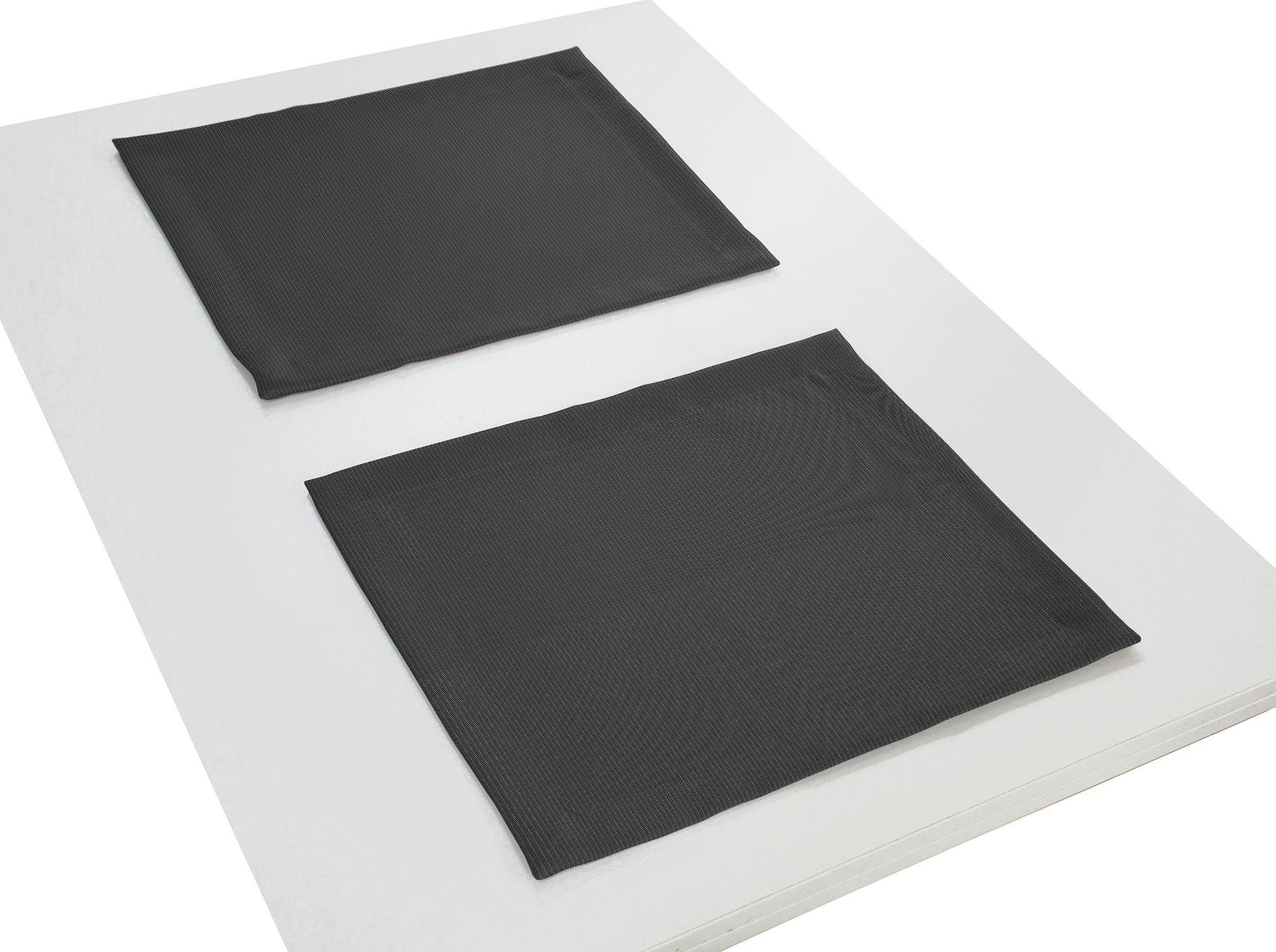 Platzset, Uni Collection Light, Adam, (Packung, 2-St) schwarz | Tischsets
