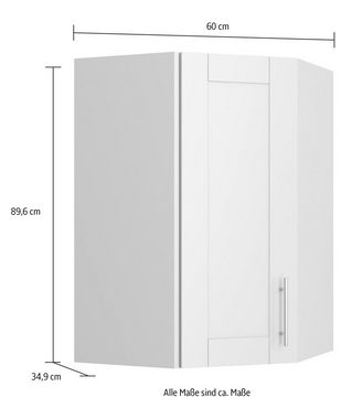 OPTIFIT Eckhängeschrank Ahus Breite 60 x 60cm