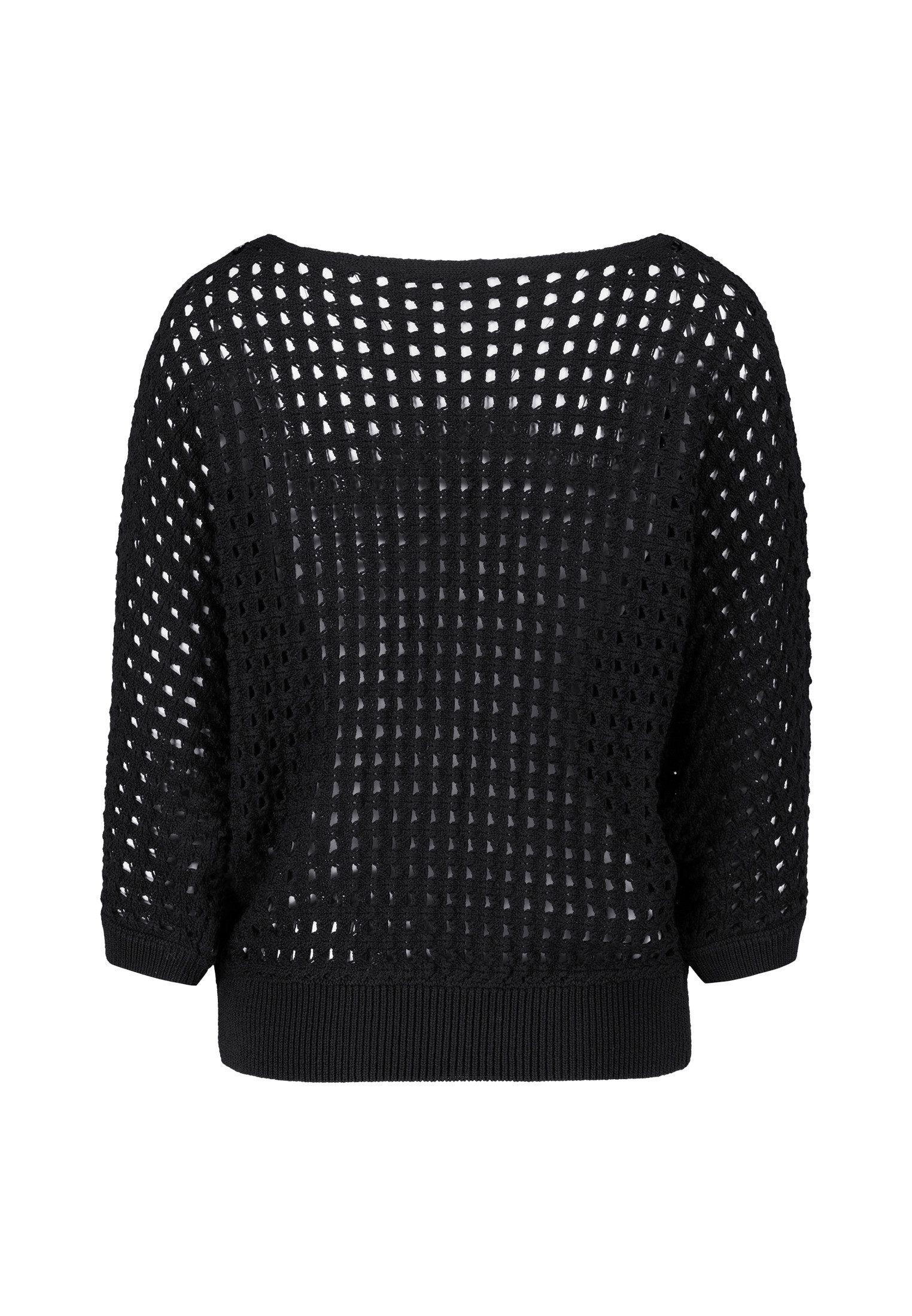 Zero Strickpullover Damen mit Lochmuster (1-tlg) Lochmuster