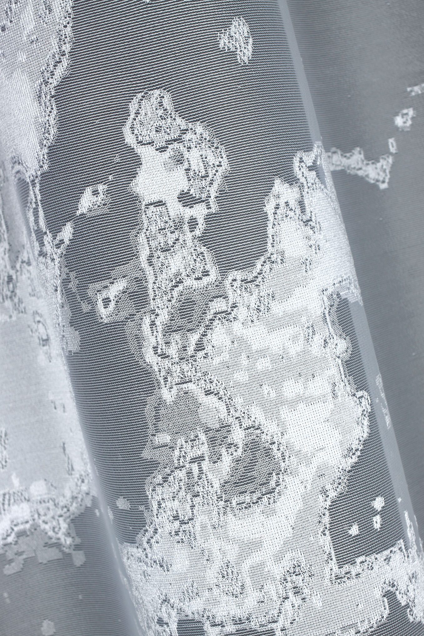 QBTEXTIL Gardine Modern-Motiv, halbtransparent, Jacquard-Stoff, Modell 3583 günstig online kaufen