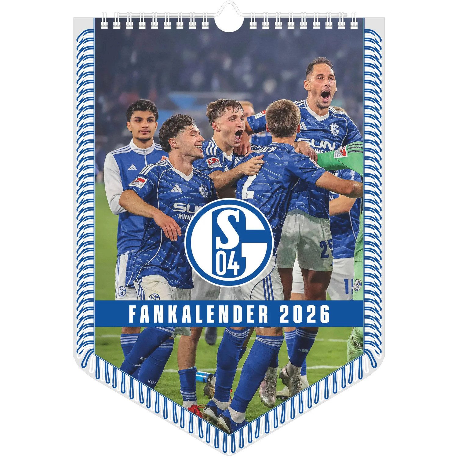 NEUMANN Настенный календарь FC Schalke 04 2026 - Bannerkalender - Fan-Kalender -...